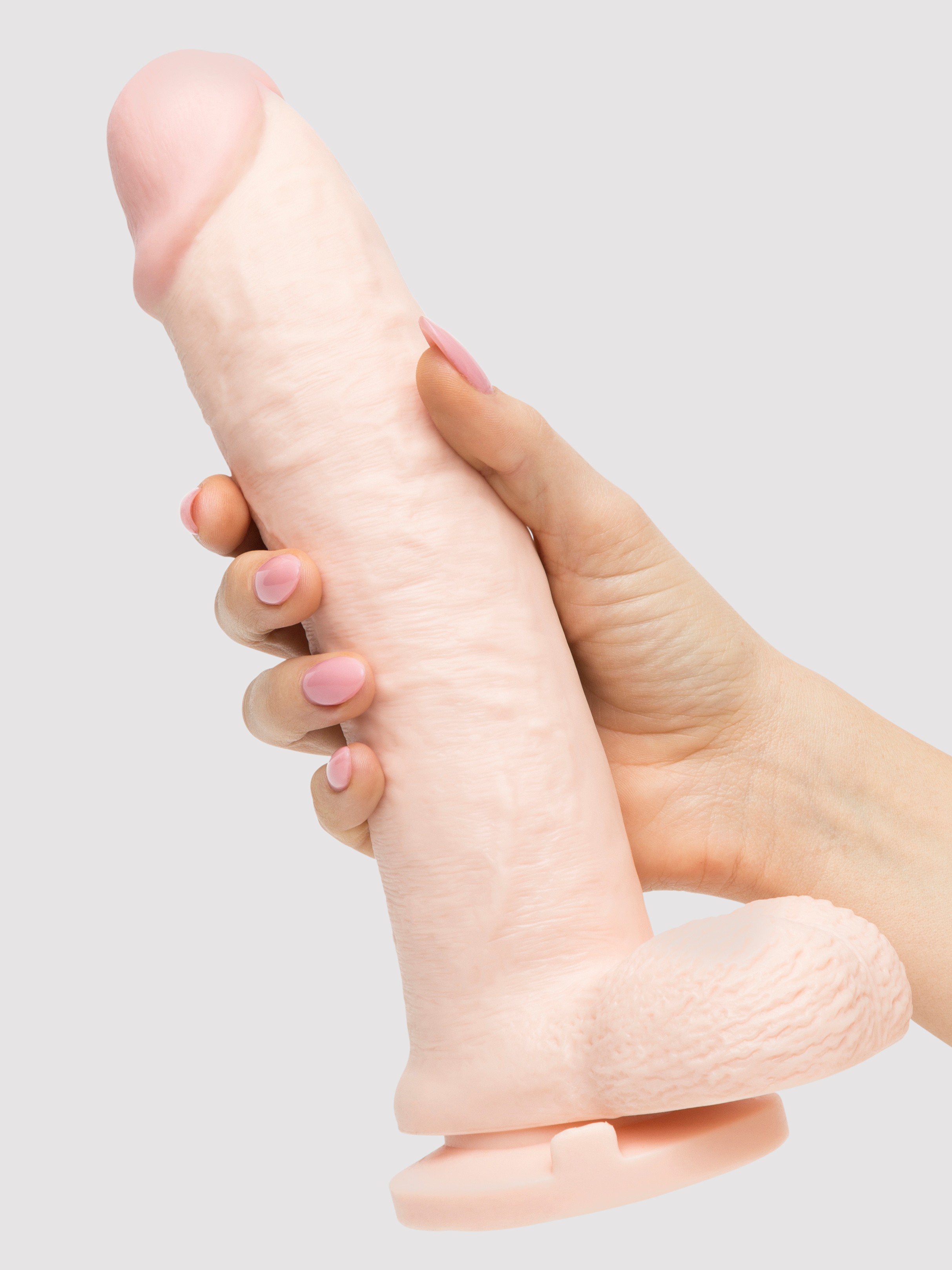 Lifelike Lover Ultra Realistic Ballsy Dildo 9.5 Inch, Flesh Pink, hi-res
