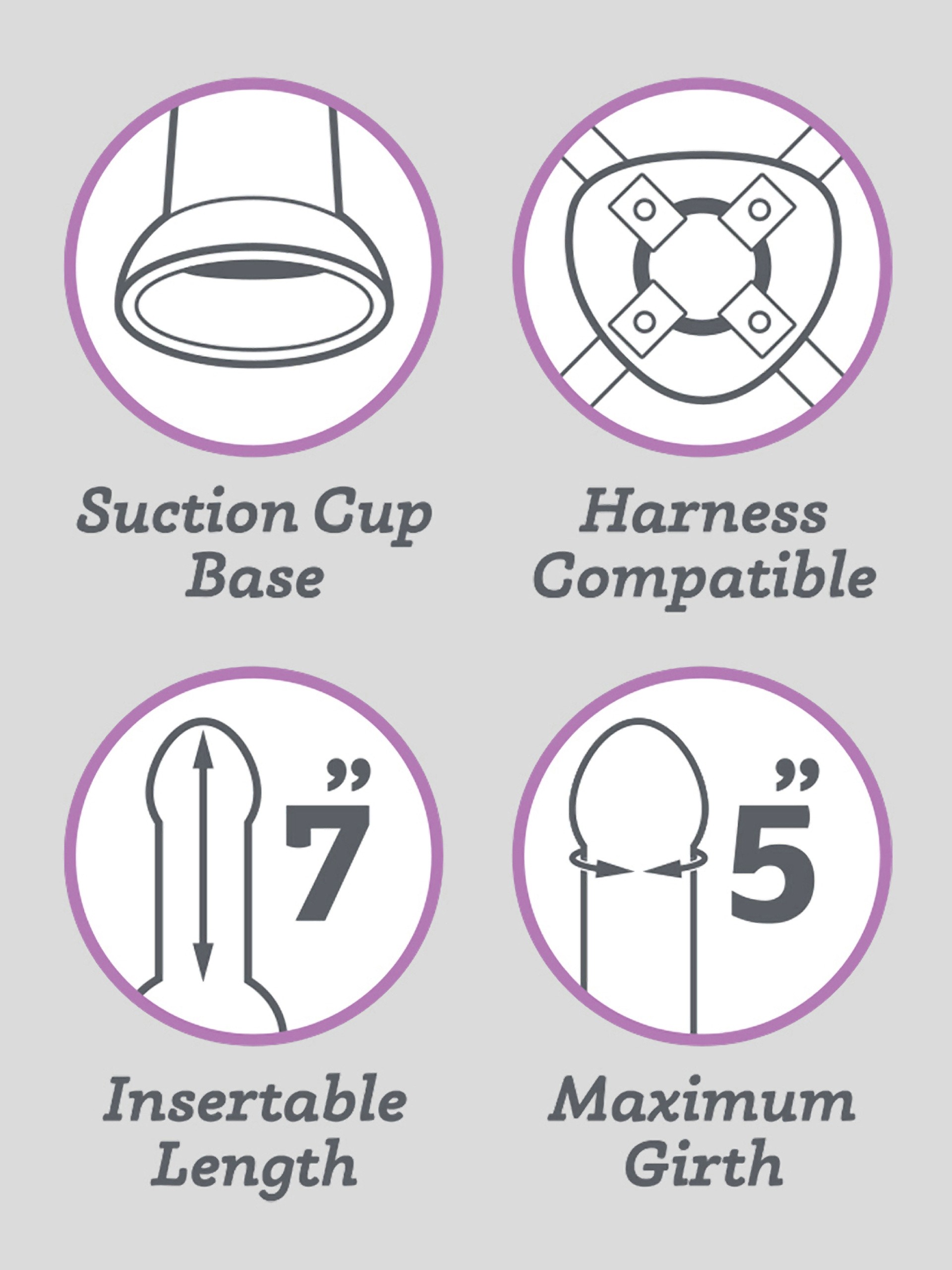 Lifelike Lover Luxe Silicone Realistic Dildo 8 Inch, Flesh Pink, hi-res