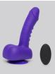 UPRIZE Remote Control Purple Erecting Realistic Dildo Vibrator 6 Inch, Purple, hi-res