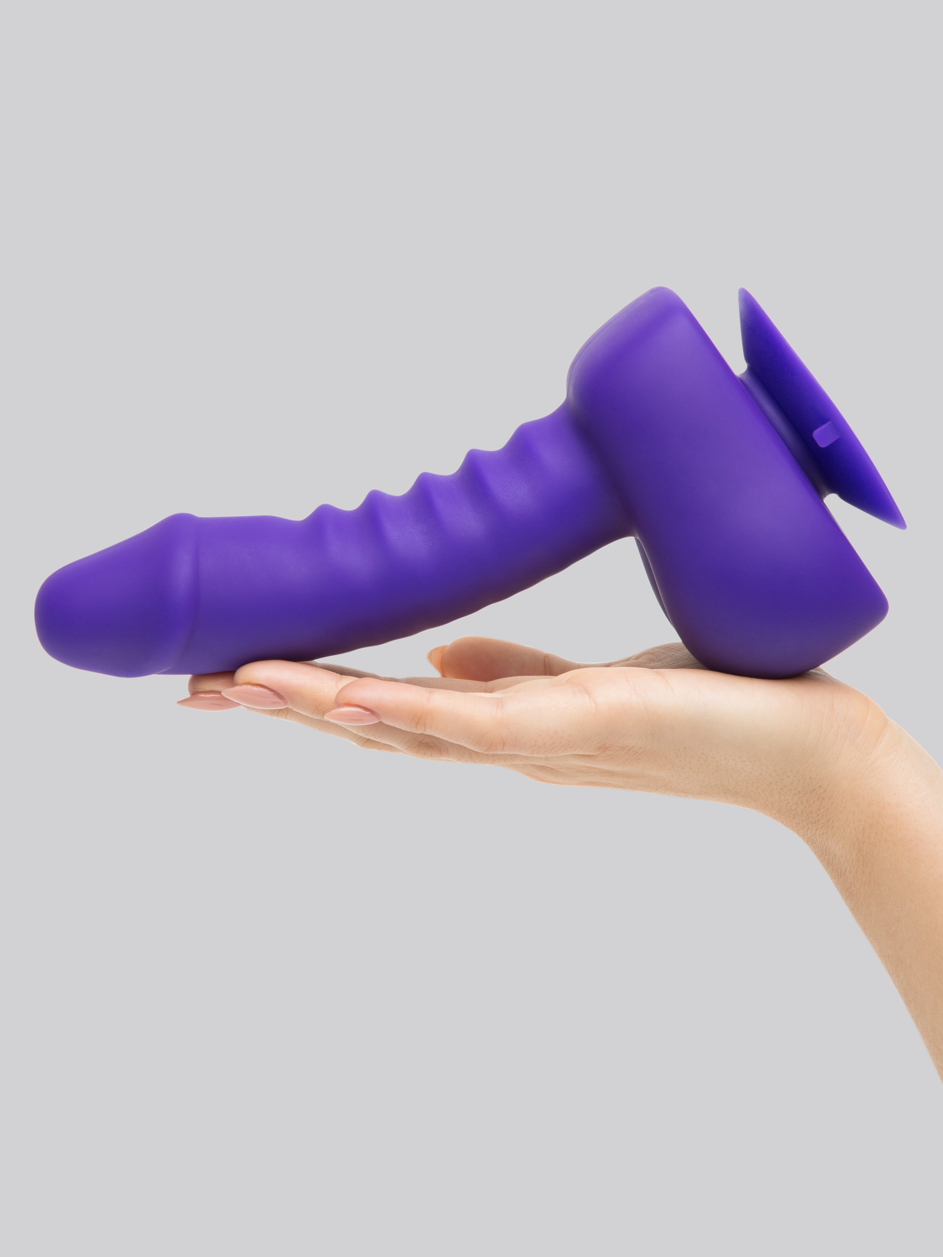 UPRIZE Remote Control Purple Erecting Realistic Dildo Vibrator 6 Inch, Purple, hi-res