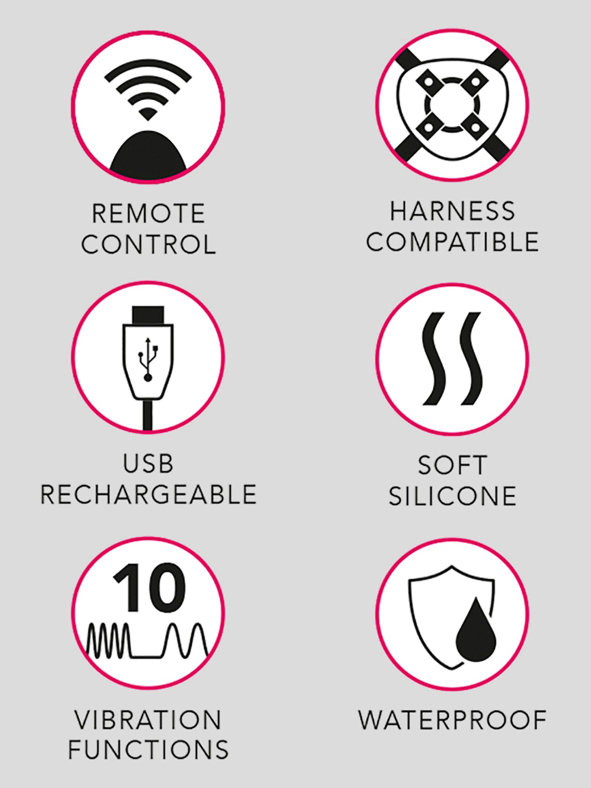 UPRIZE Remote Control Purple Erecting Realistic Dildo Vibrator 6 Inch, Purple, hi-res