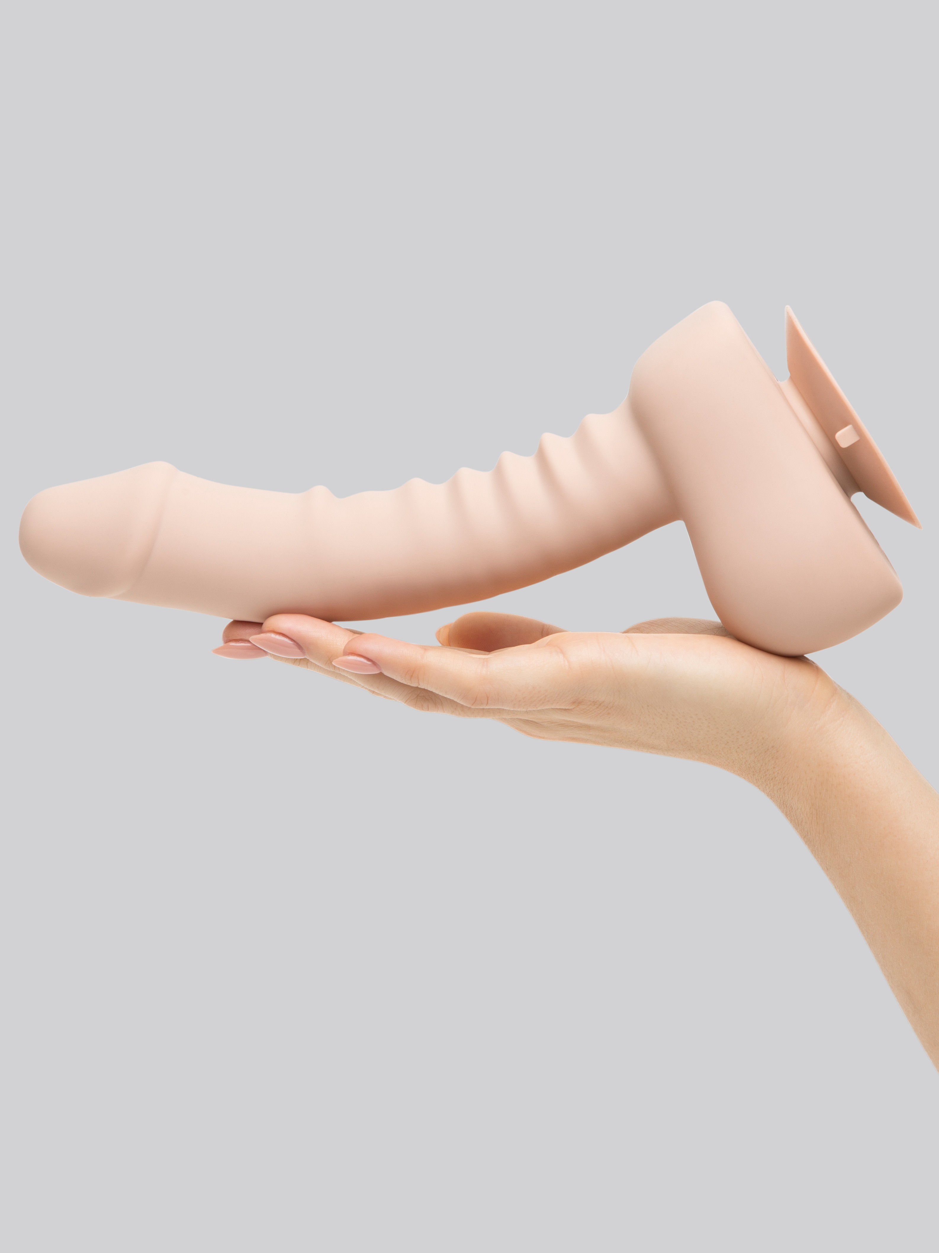 UPRIZE Remote Control Erecting Realistic Dildo Vibrator 8 Inch, Flesh Pink, hi-res