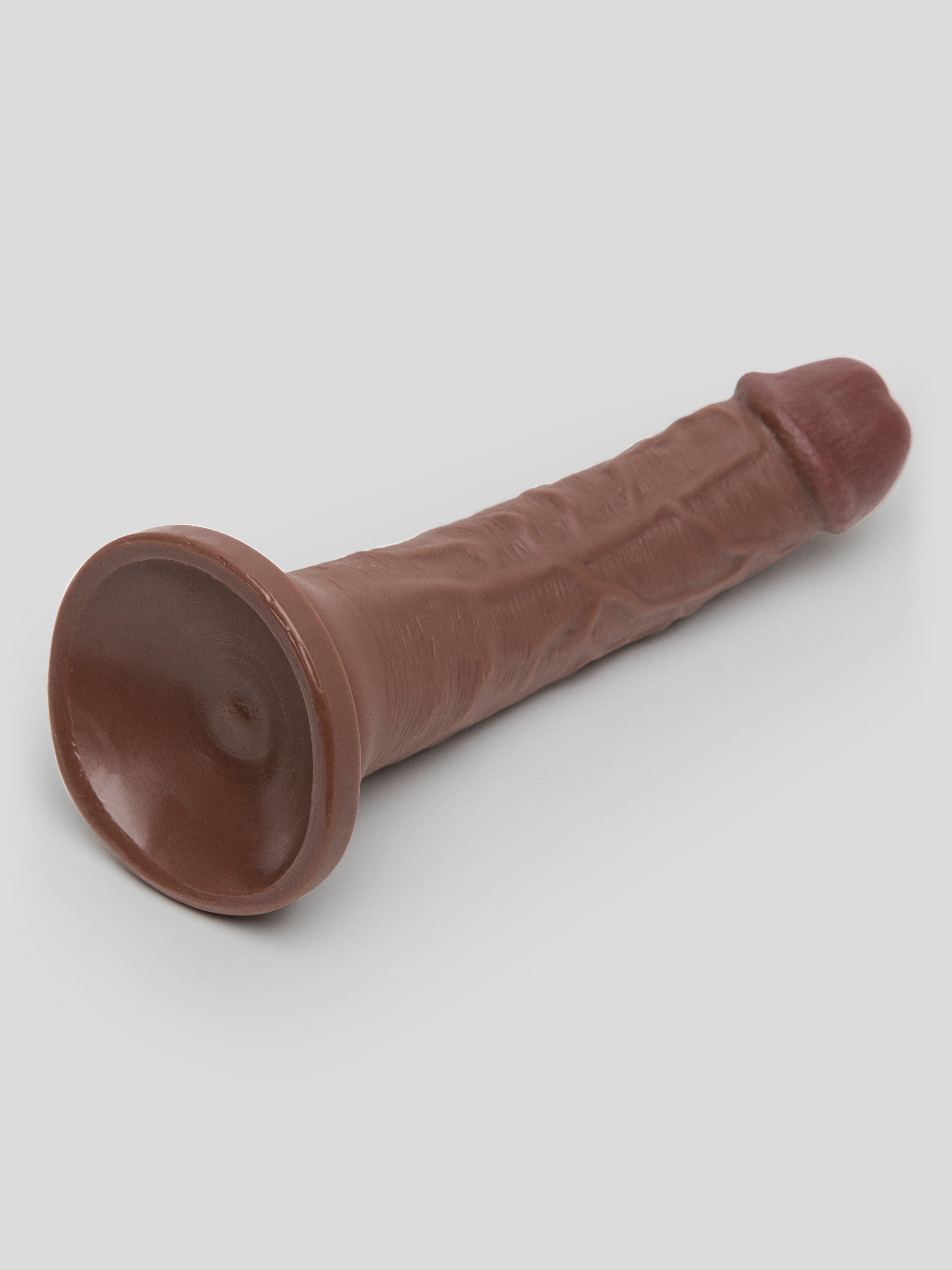 Lifelike Lover Ultra Realistic Suction Cup Dildo 7 Inch, Flesh Brown, hi-res