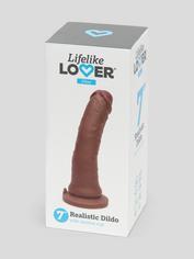 Consolador Realista con Ventosa 17,5cm de Lifelike Lover Ultra, Natural (marrón), hi-res
