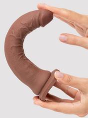 Lifelike Lover Ultra Realistic Suction Cup Dildo 8 Inch, Flesh Brown, hi-res