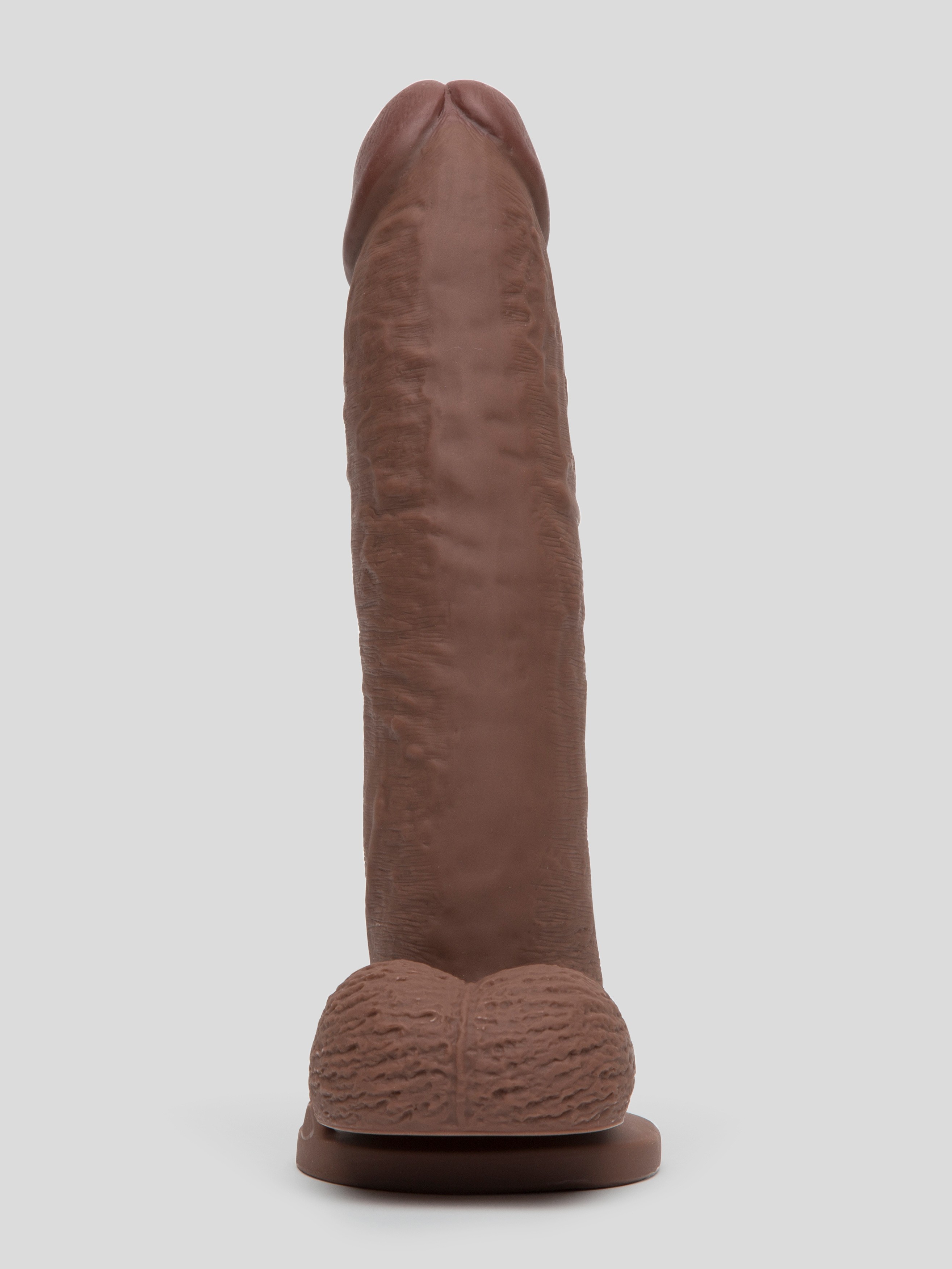 Lifelike Lover Ultra Realistic Ballsy Dildo 9.5 Inch, Flesh Brown, hi-res