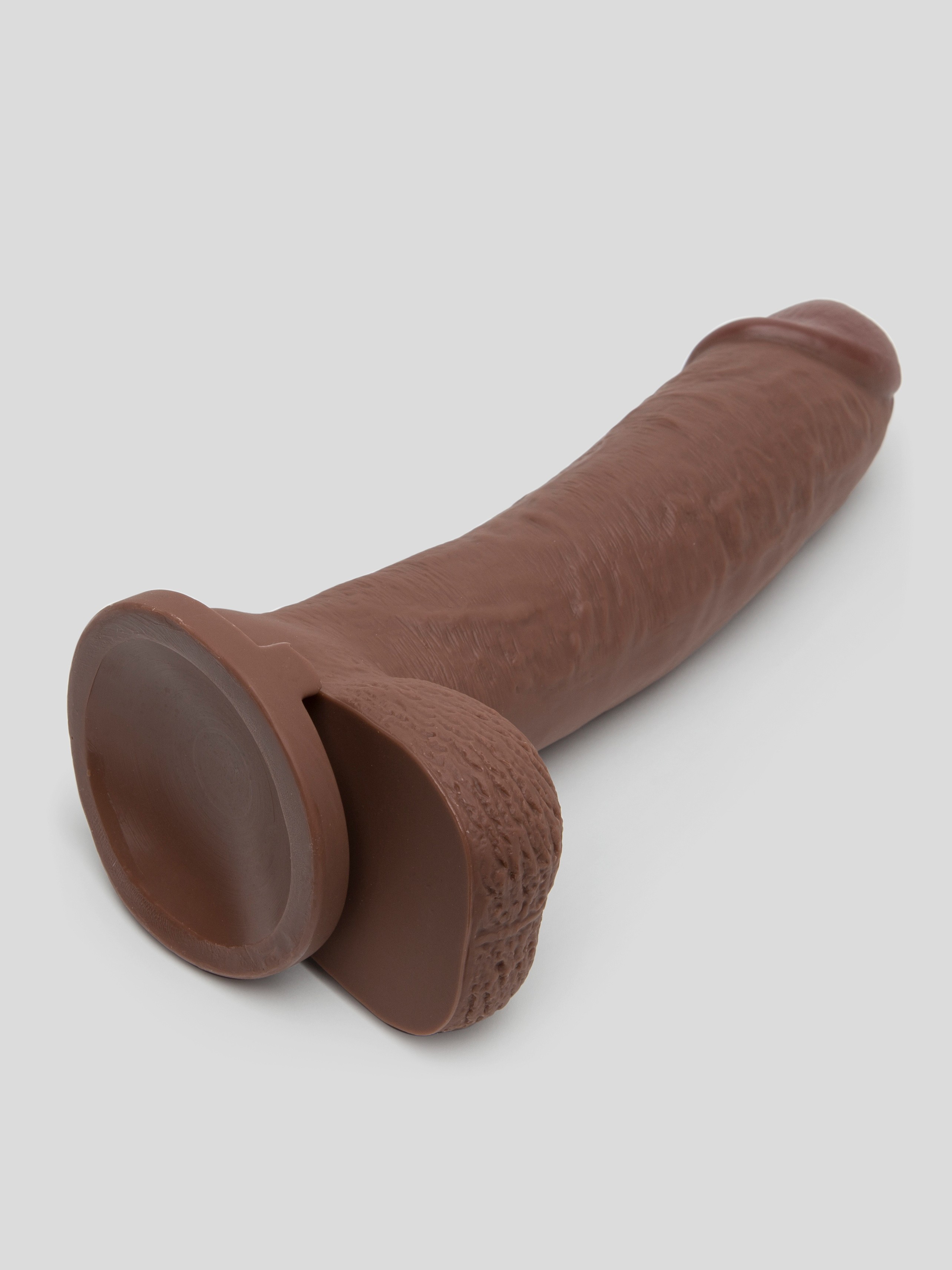 Lifelike Lover Ultra Realistic Ballsy Dildo 9.5 Inch, Flesh Brown, hi-res