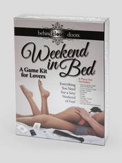 Weekend in Bed Bondage Kit and Game (8 Piece), Black, hi-res