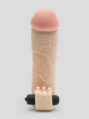 Fantasy X-Tensions 2 Extra Inches Extra Girthy Vibrating Penis Extender, Flesh Pink, hi-res