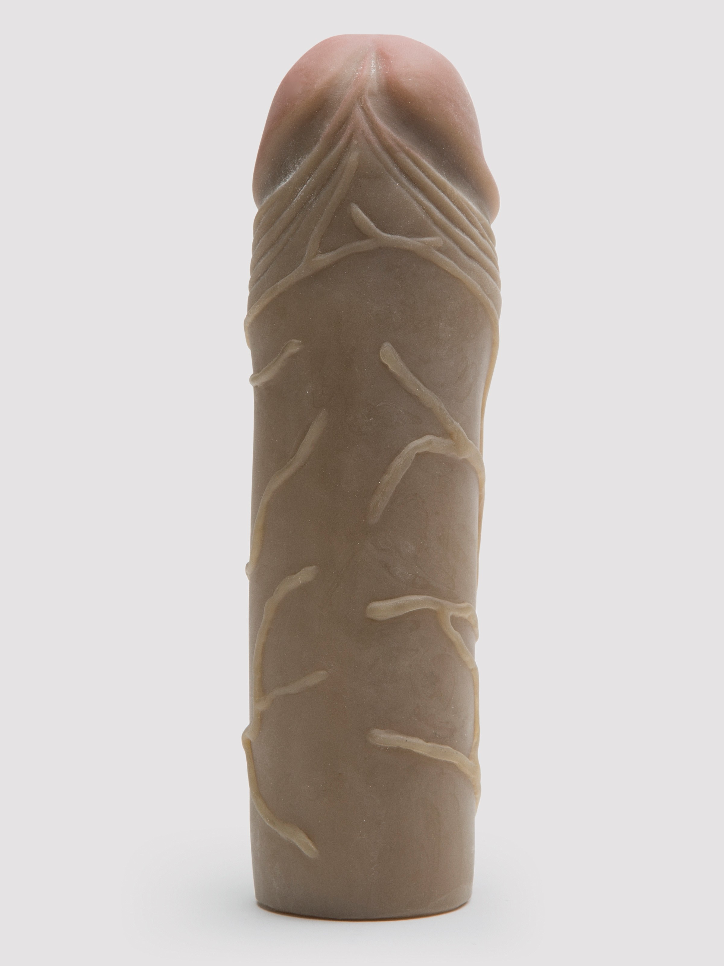 Fantasy X-Tensions Extra Girthy 2 Extra Inches Realistic Penis Extender, Flesh Brown, hi-res
