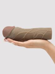 Fantasy X-Tensions Extra Girthy 2 Extra Inches Realistic Penis Extender, Flesh Brown, hi-res