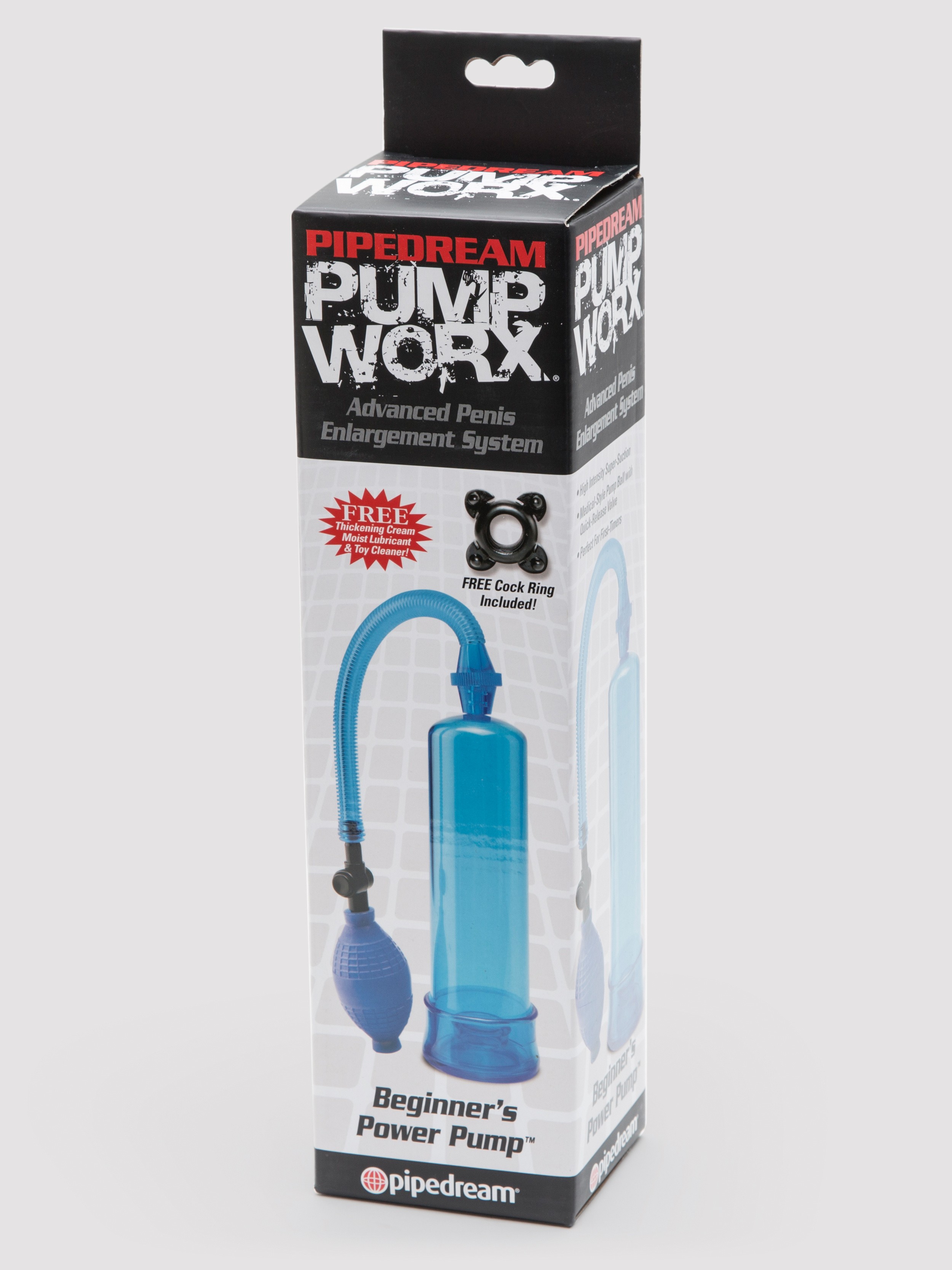 Pump Worx Beginner's Power Penis Pump, Blue, hi-res