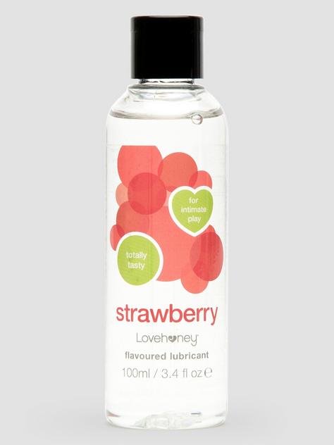 Lovehoney Strawberry Flavored Lubricant 3.4 fl oz, , hi-res