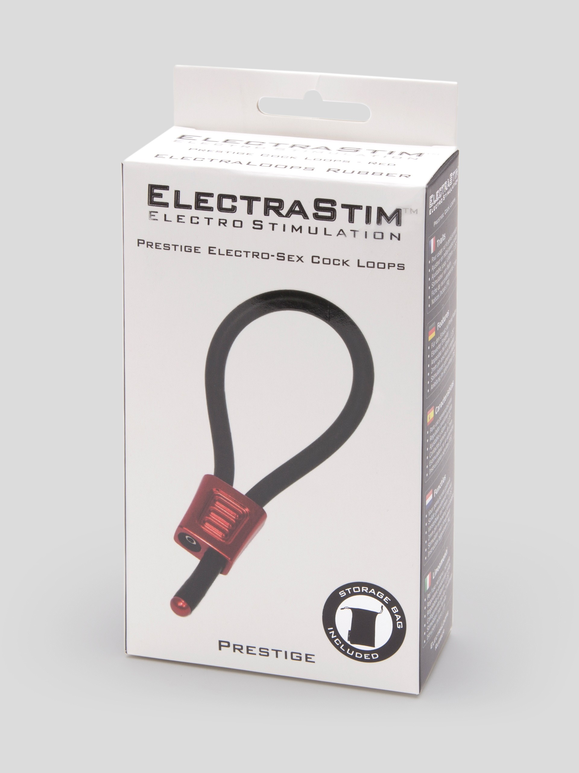 ElectraStim Prestige ElectraLoops Cock Rings, Red, hi-res