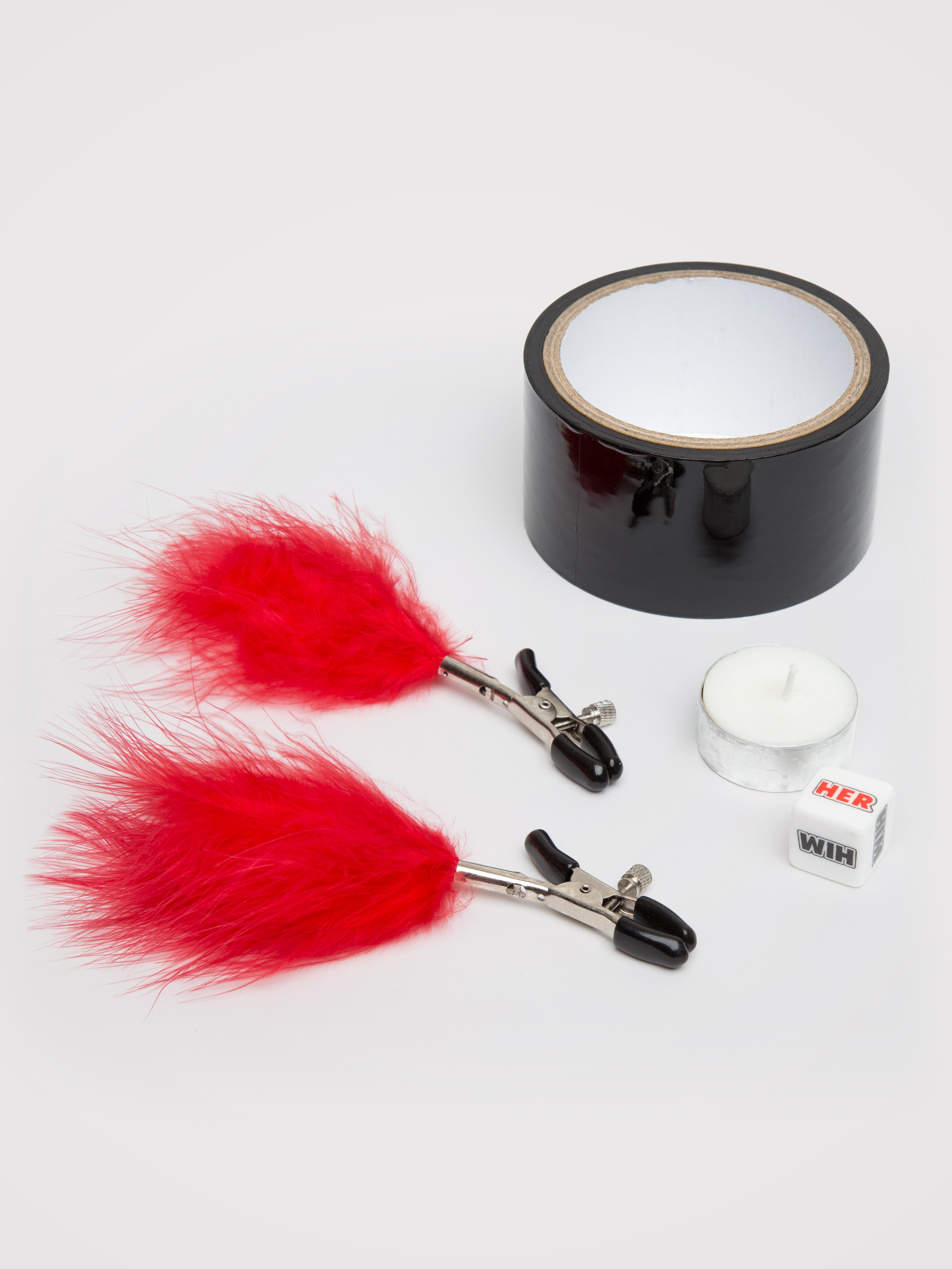 Tie Me Up Weekend in Bed Bondage Sex Game, Red, hi-res