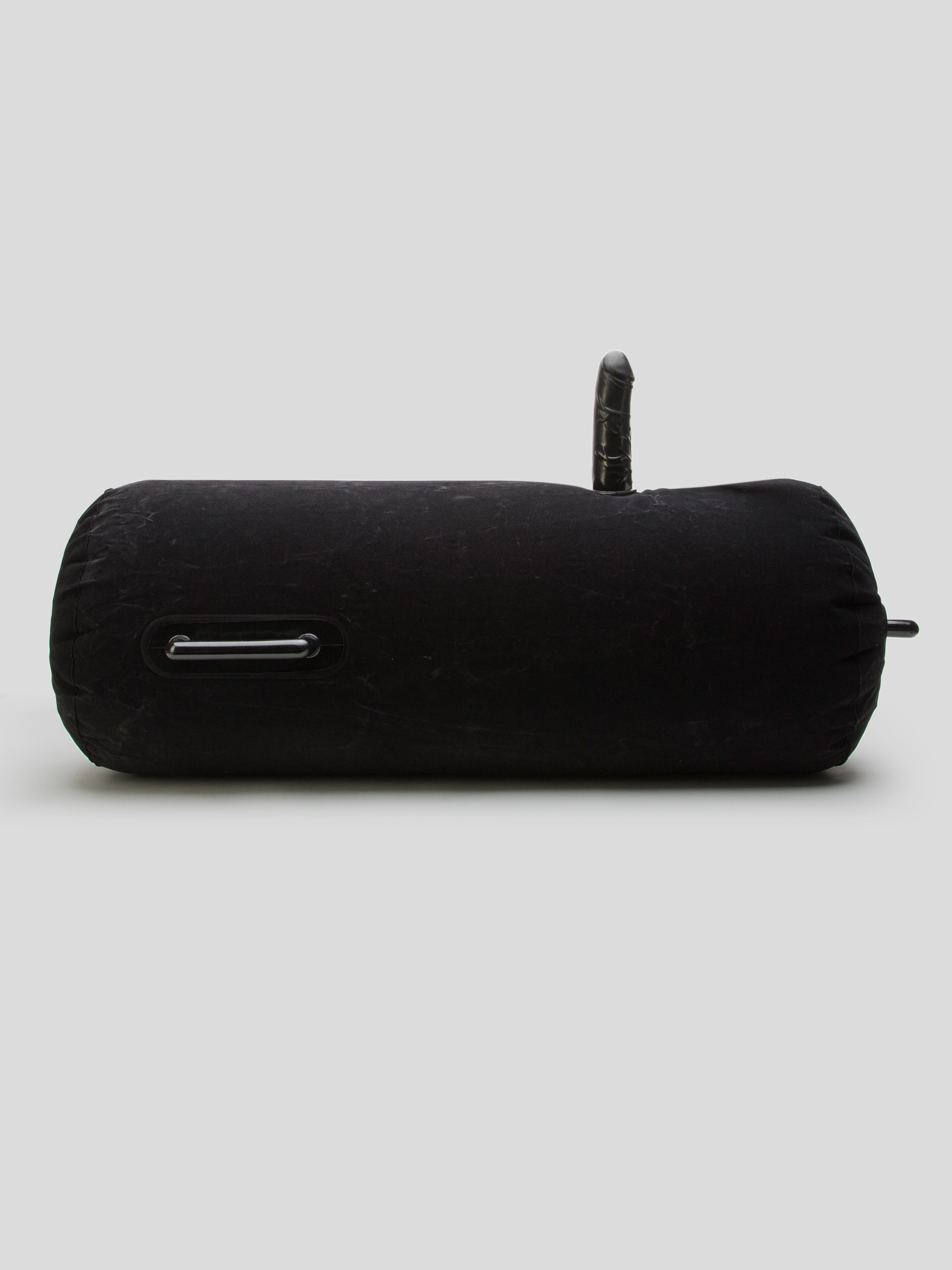 Fetish Fantasy Inflatable Ride on Cushion with Realistic Vibrating Dildo, Black, hi-res