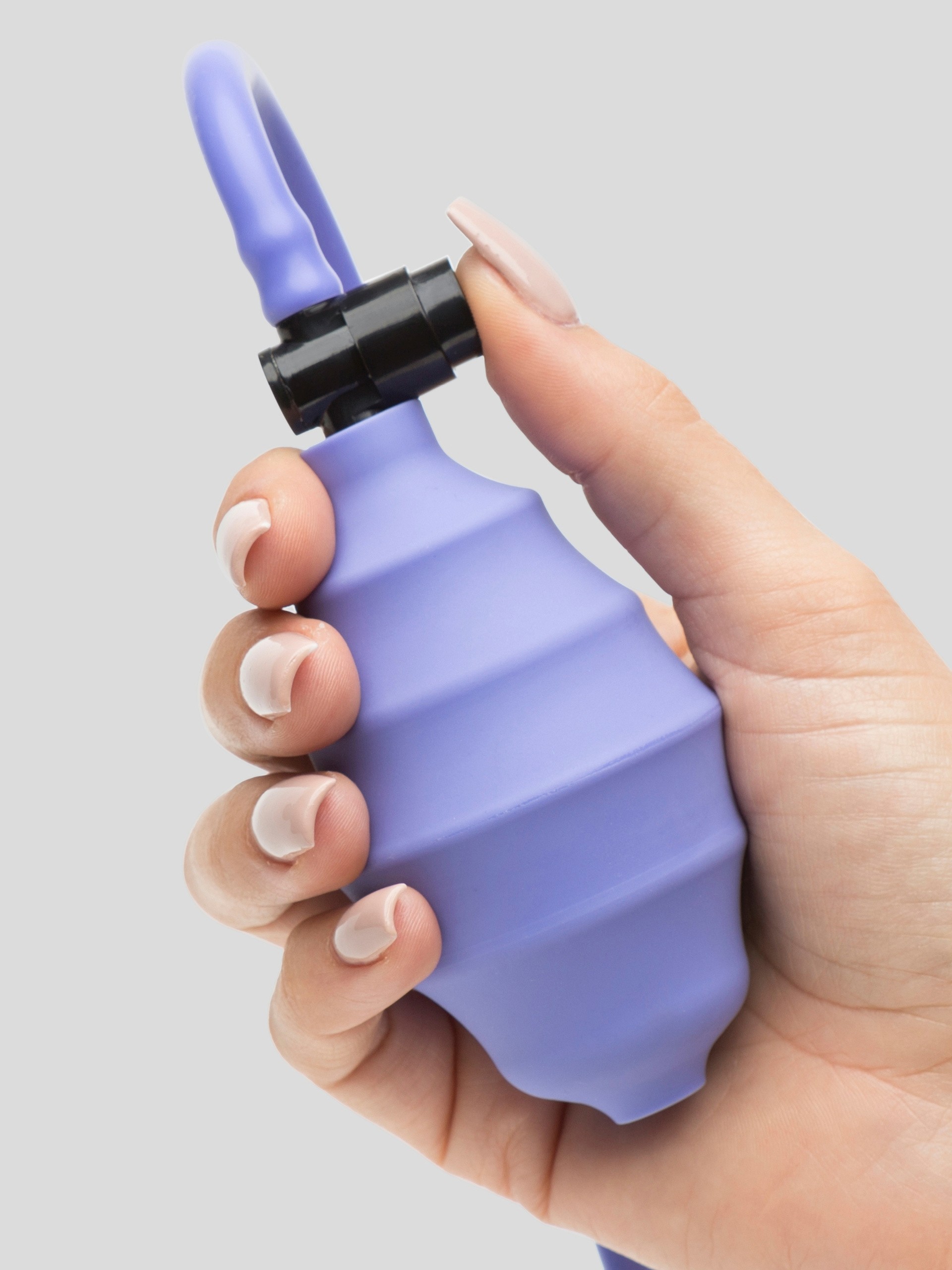Vibrating Silicone Pussy Pump with Teasing Ticklers, Purple, hi-res