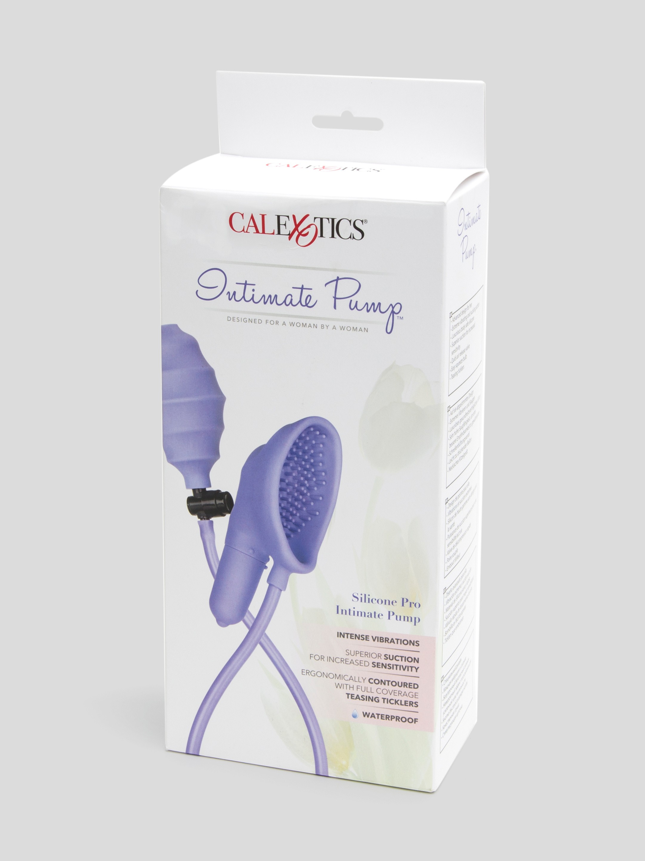 Vibrating Silicone Pussy Pump with Teasing Ticklers, Purple, hi-res
