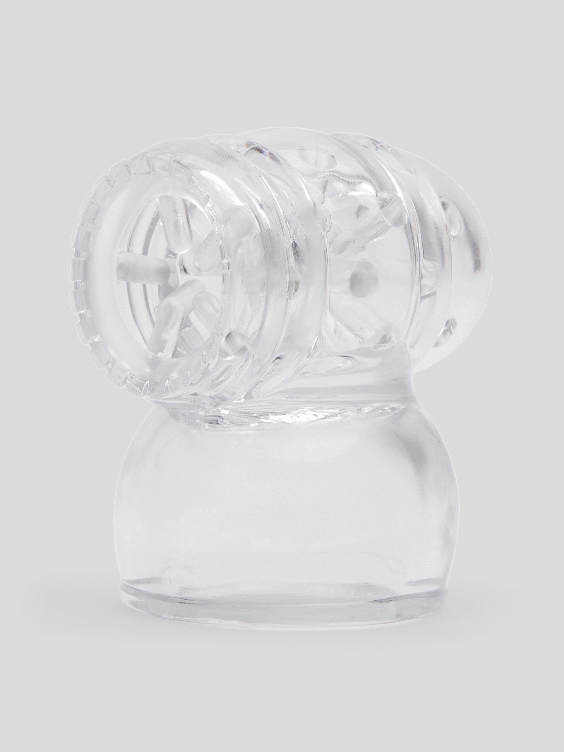 Doc Johnson Head Teaser Male Masturbator Wand Attachment, Clear, hi-res