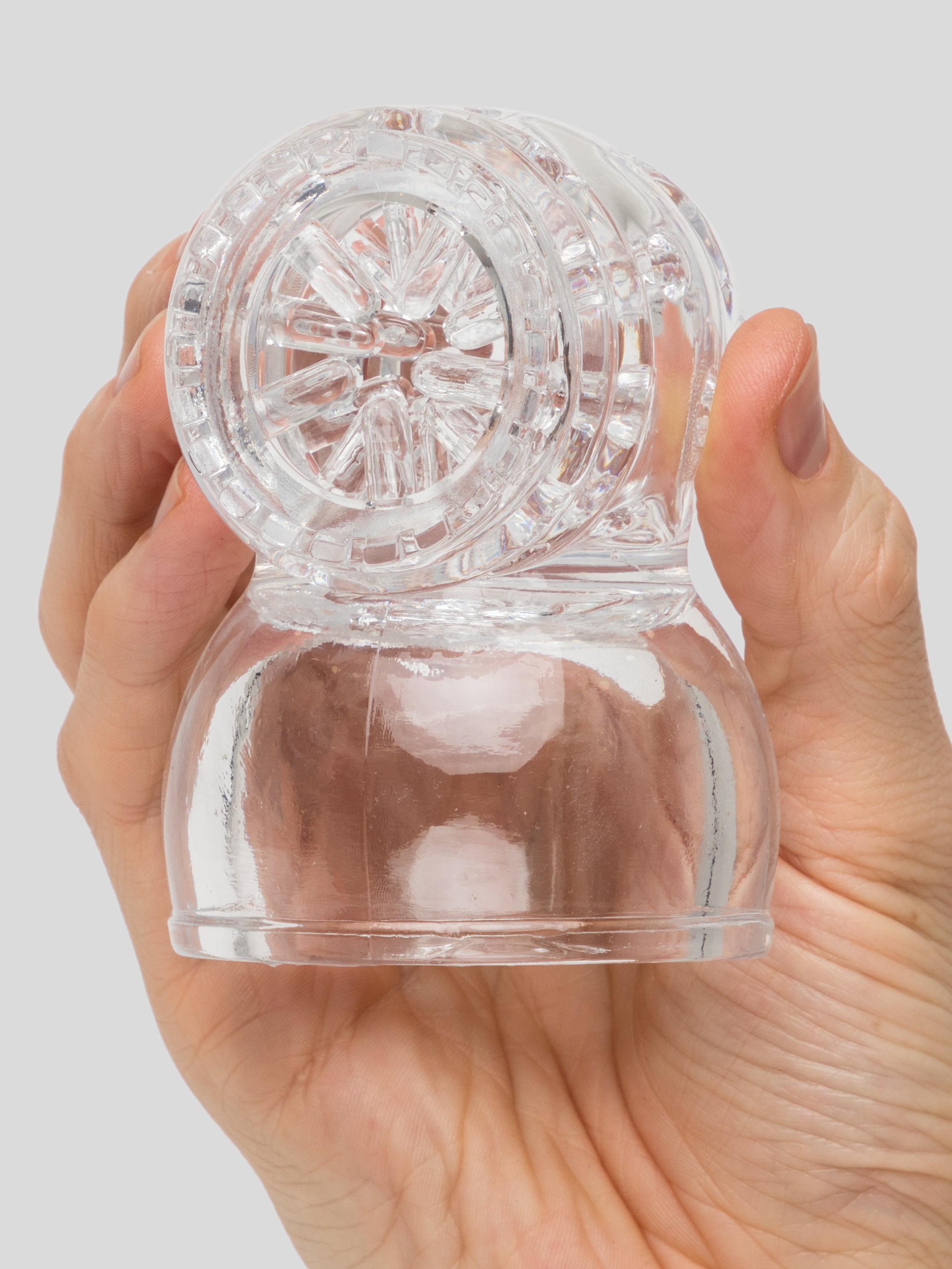 Doc Johnson Head Teaser Male Masturbator Wand Attachment, Clear, hi-res