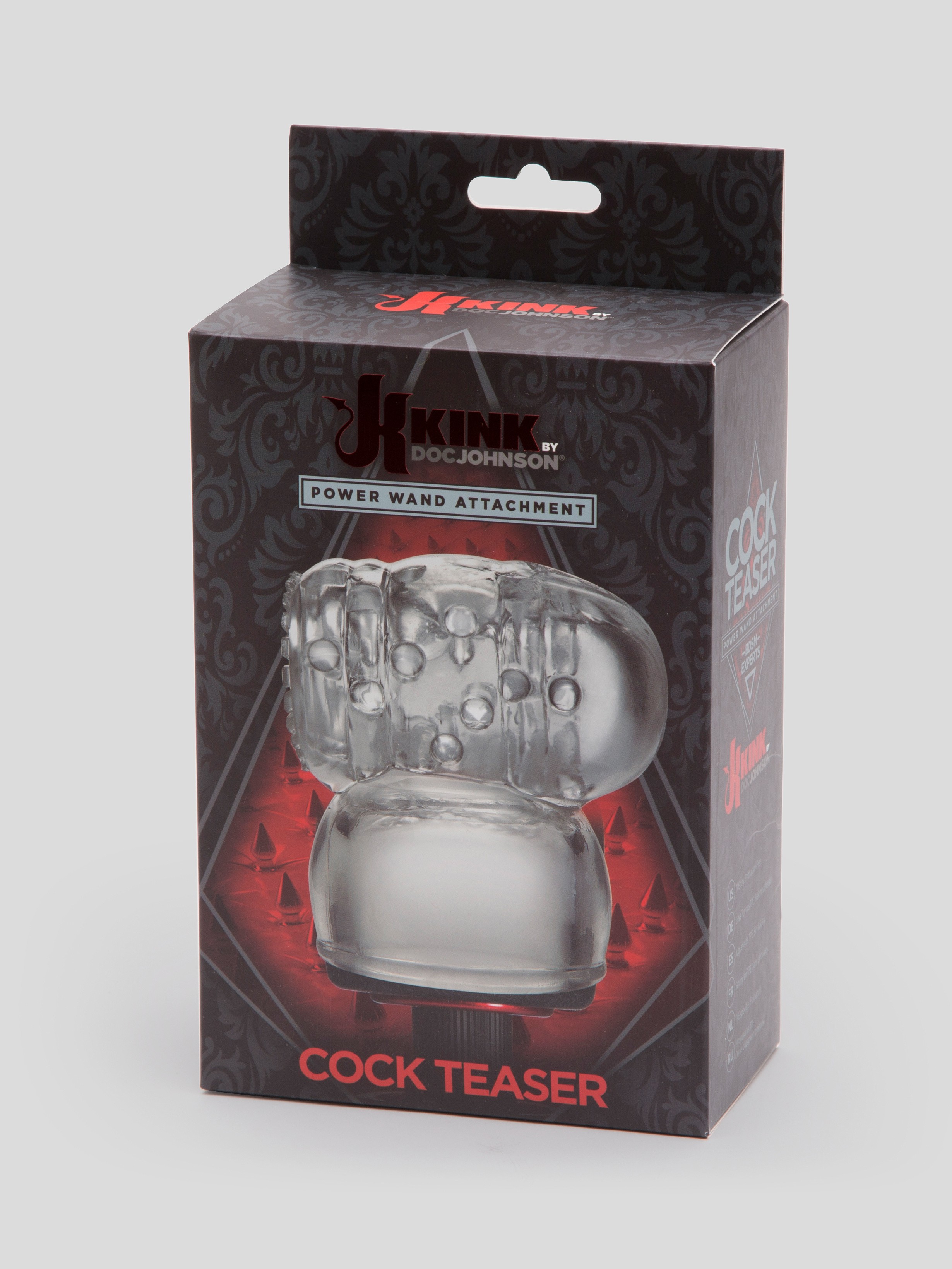 Doc Johnson Head Teaser Male Masturbator Wand Attachment, Clear, hi-res