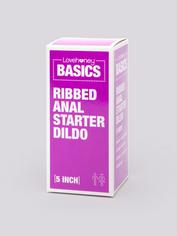 BASICS Ribbed Anal Starter Dildo 5 Inch, Purple, hi-res