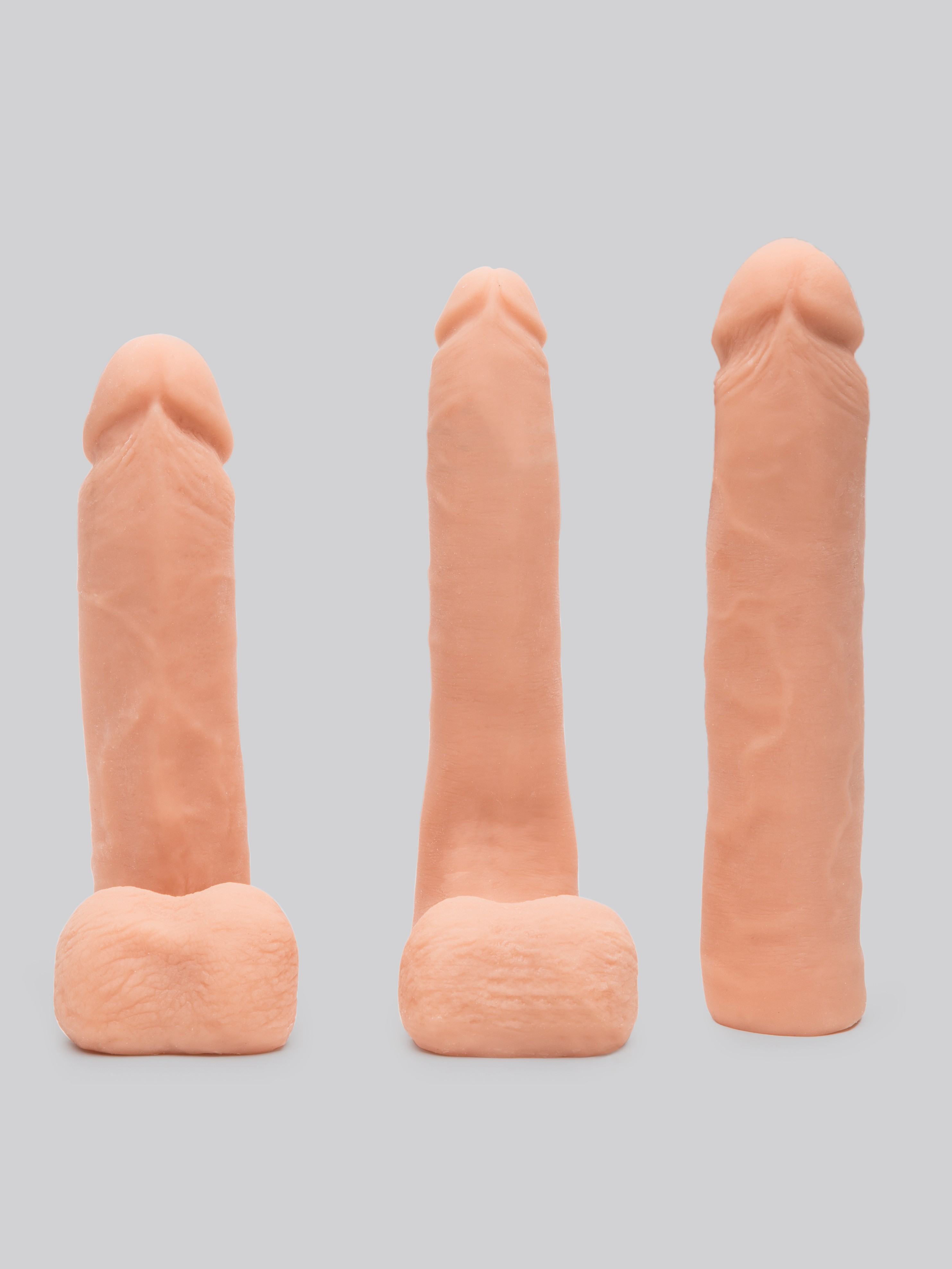 Doc Johnson Vac-U-Lock Realistic Feel Advanced Strap-On Dildo Set, Flesh Pink, hi-res