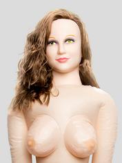 Horny Quella Realistic Vagina and Ass Vibrating Inflatable Sex Doll 112oz, Flesh Pink, hi-res