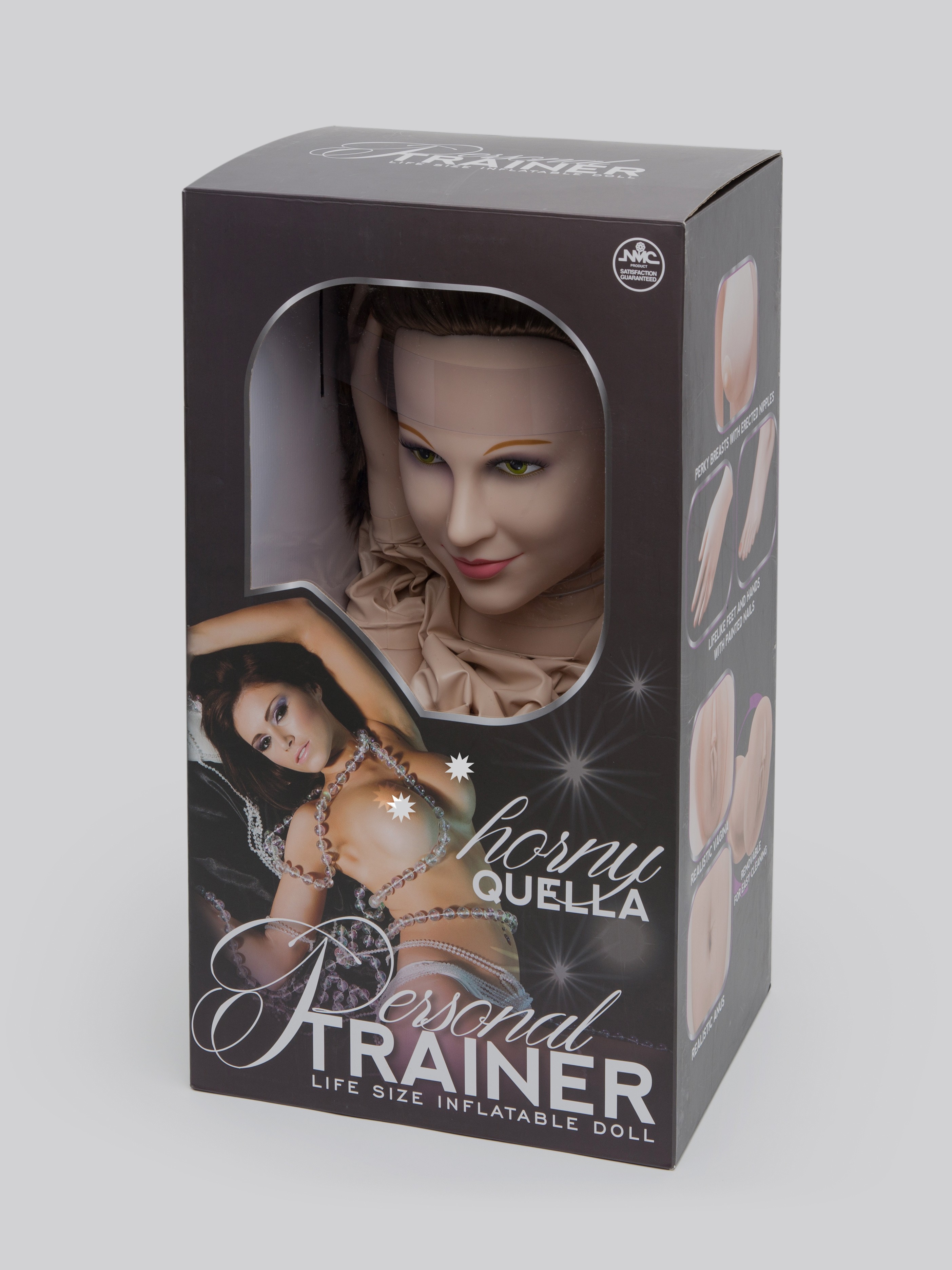 Horny Quella Realistic Vagina and Ass Vibrating Inflatable Sex Doll 3.2kg, Flesh Pink, hi-res