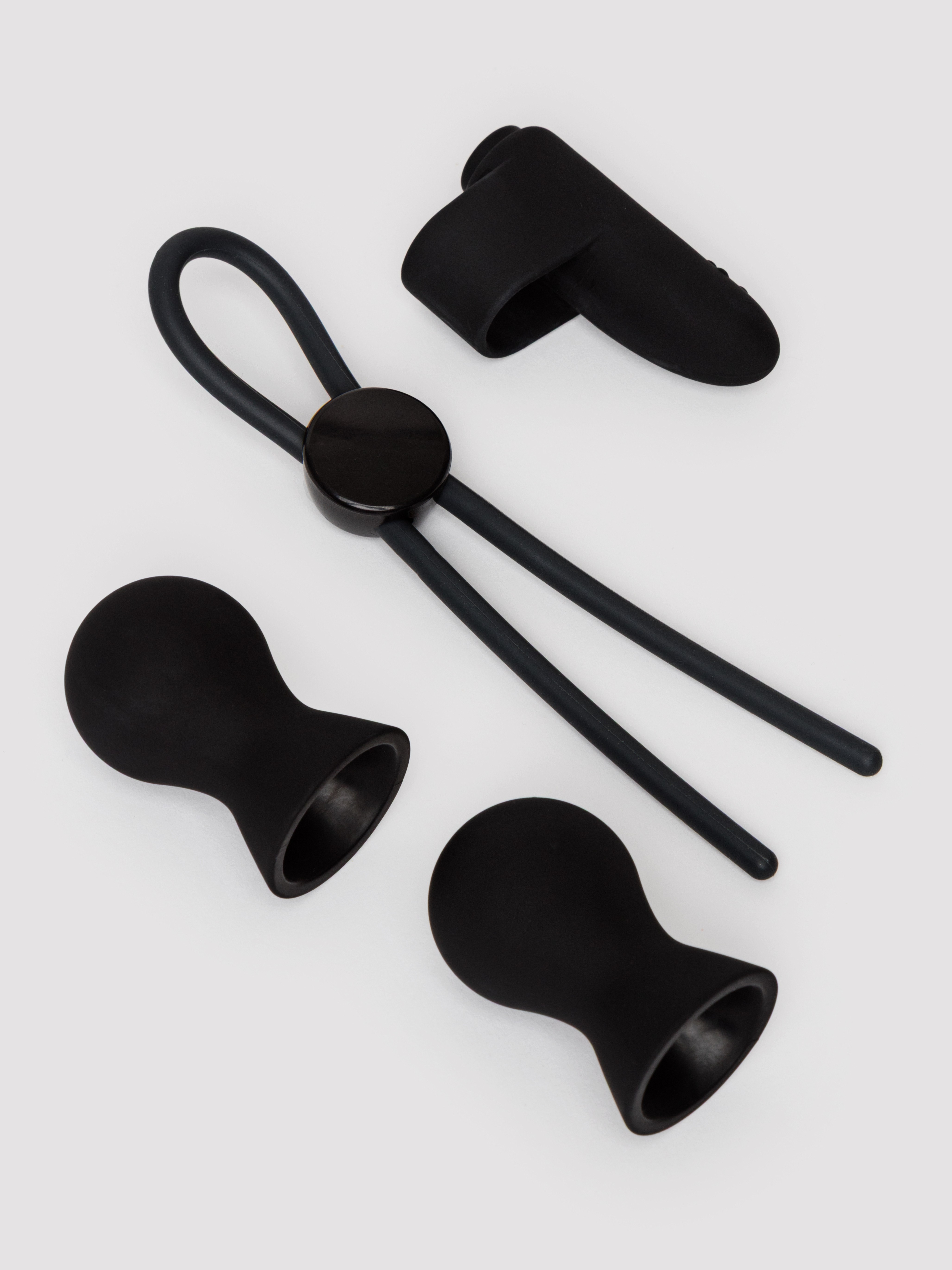 Lovehoney All Tied Up Bondage Play Kit (8 Piece), Black, hi-res