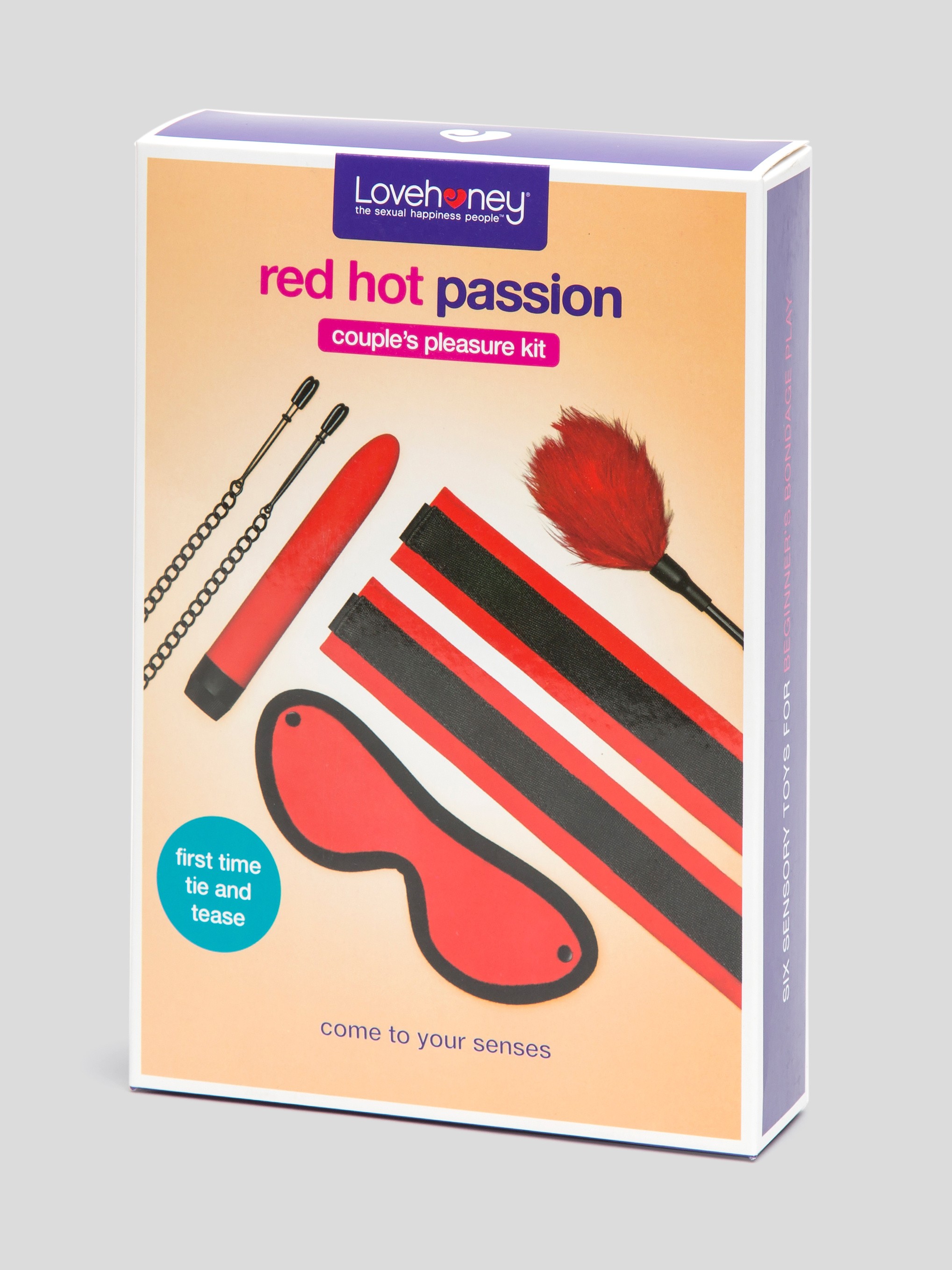 Lovehoney Red Hot Passion Couple's Pleasure Kit (6 Piece), Red, hi-res