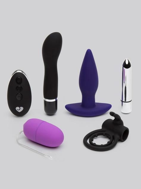Lovehoney Hot Date Remote Control Couple's Sex Toy Kit (5 Piece), Black, hi-res