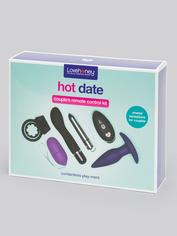 Lovehoney Hot Date Remote Control Couple's Sex Toy Kit (5 Piece), Black, hi-res