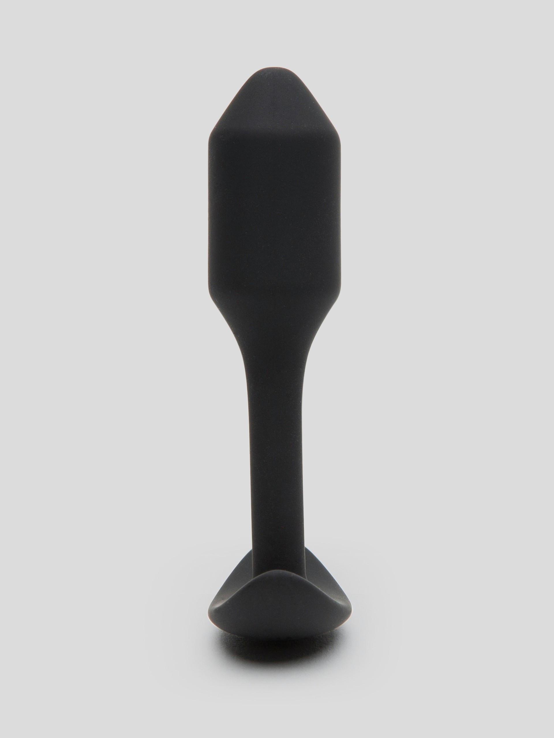 b-Vibe Snug Plug 1 Beginner Weighted Silicone Butt Plug 3 Inch, Black, hi-res