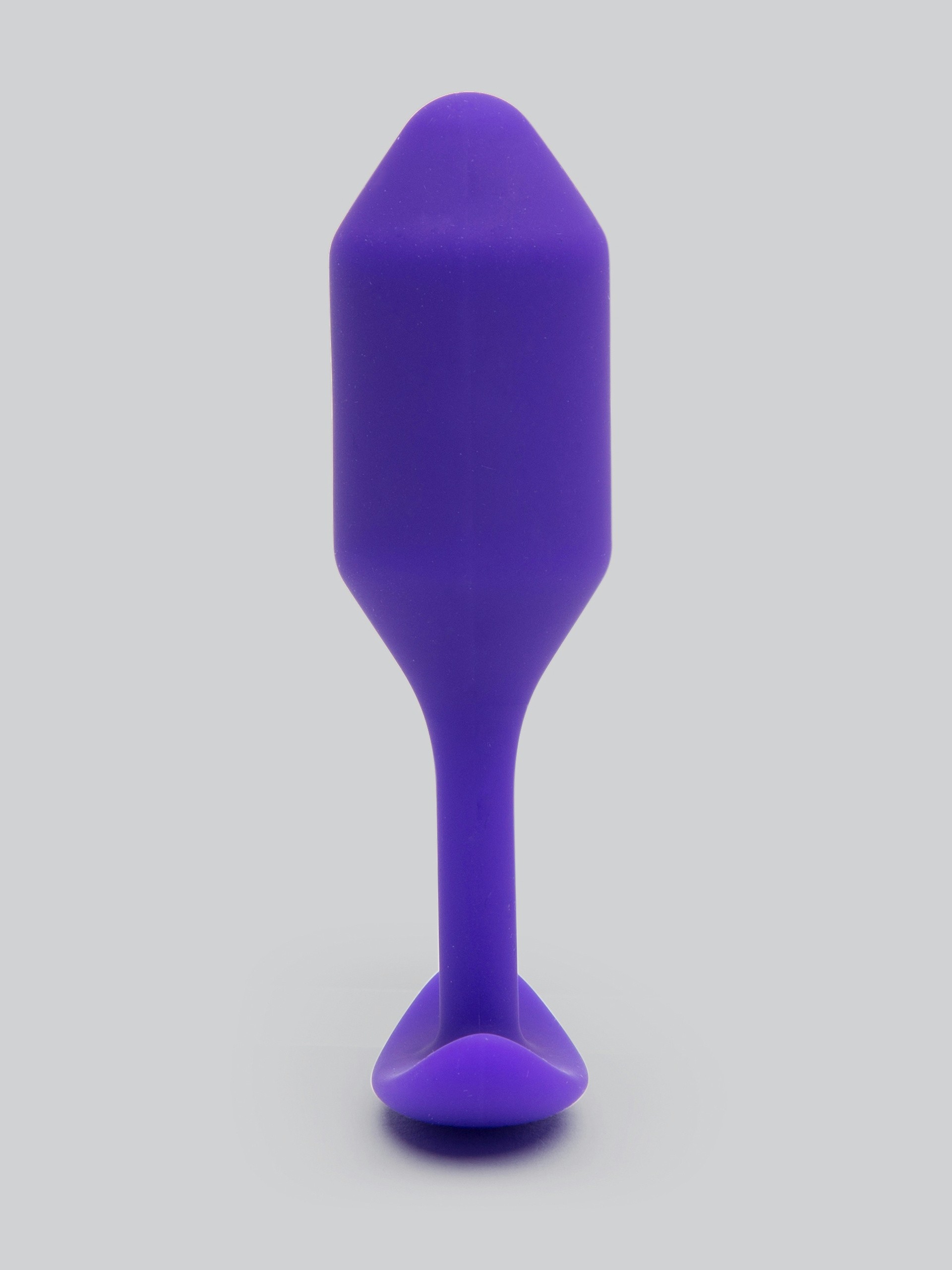 b-Vibe Snug Plug 2 Medium Weighted Silicone Butt Plug 4 Inch, Purple, hi-res