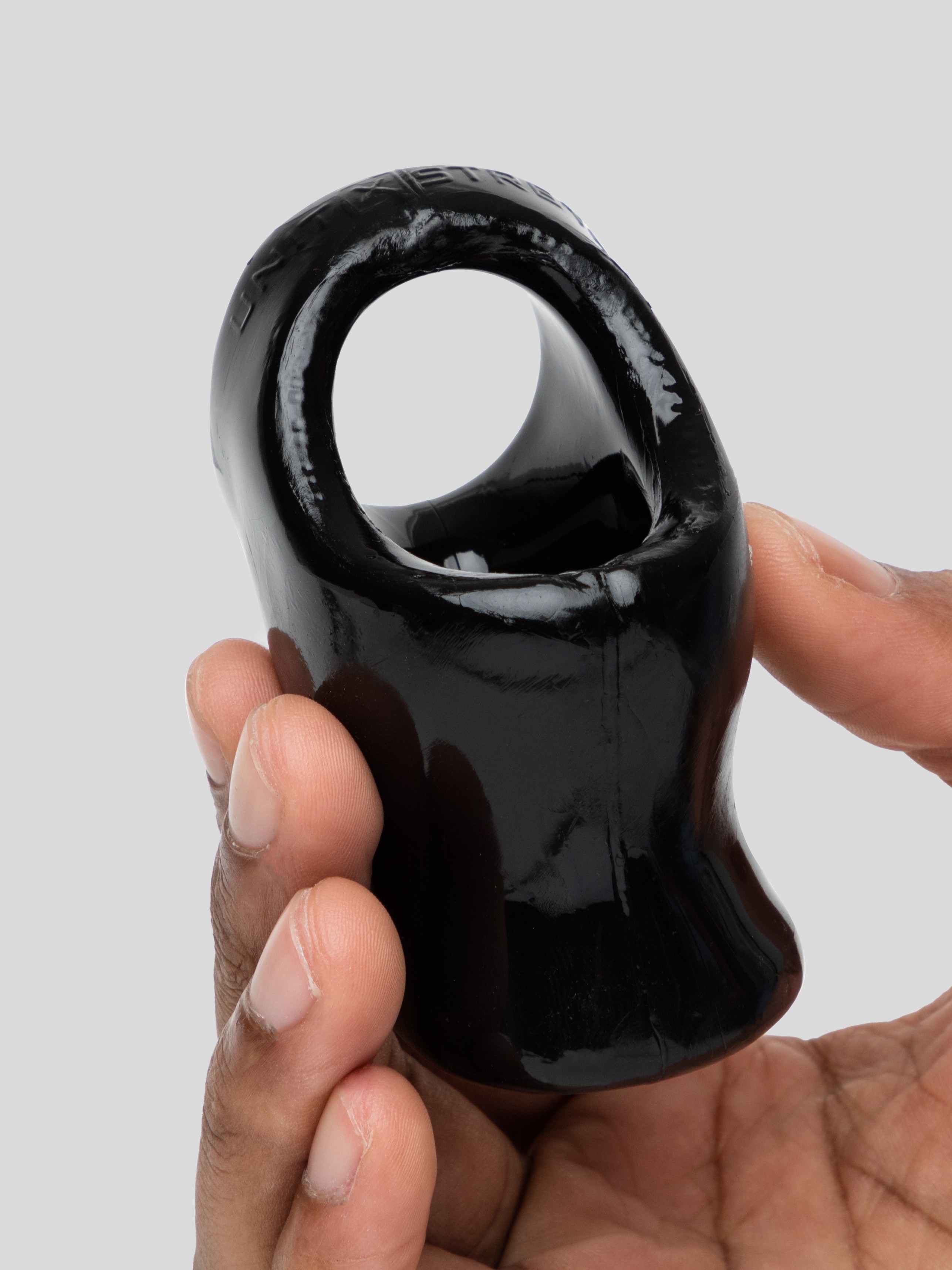 Oxballs X-STRETCH Cocksling with 1-Inch Ball Stretcher, Black, hi-res