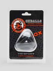 Oxballs TRI-SPORT Cock Ring and Ball Sling, Black, hi-res