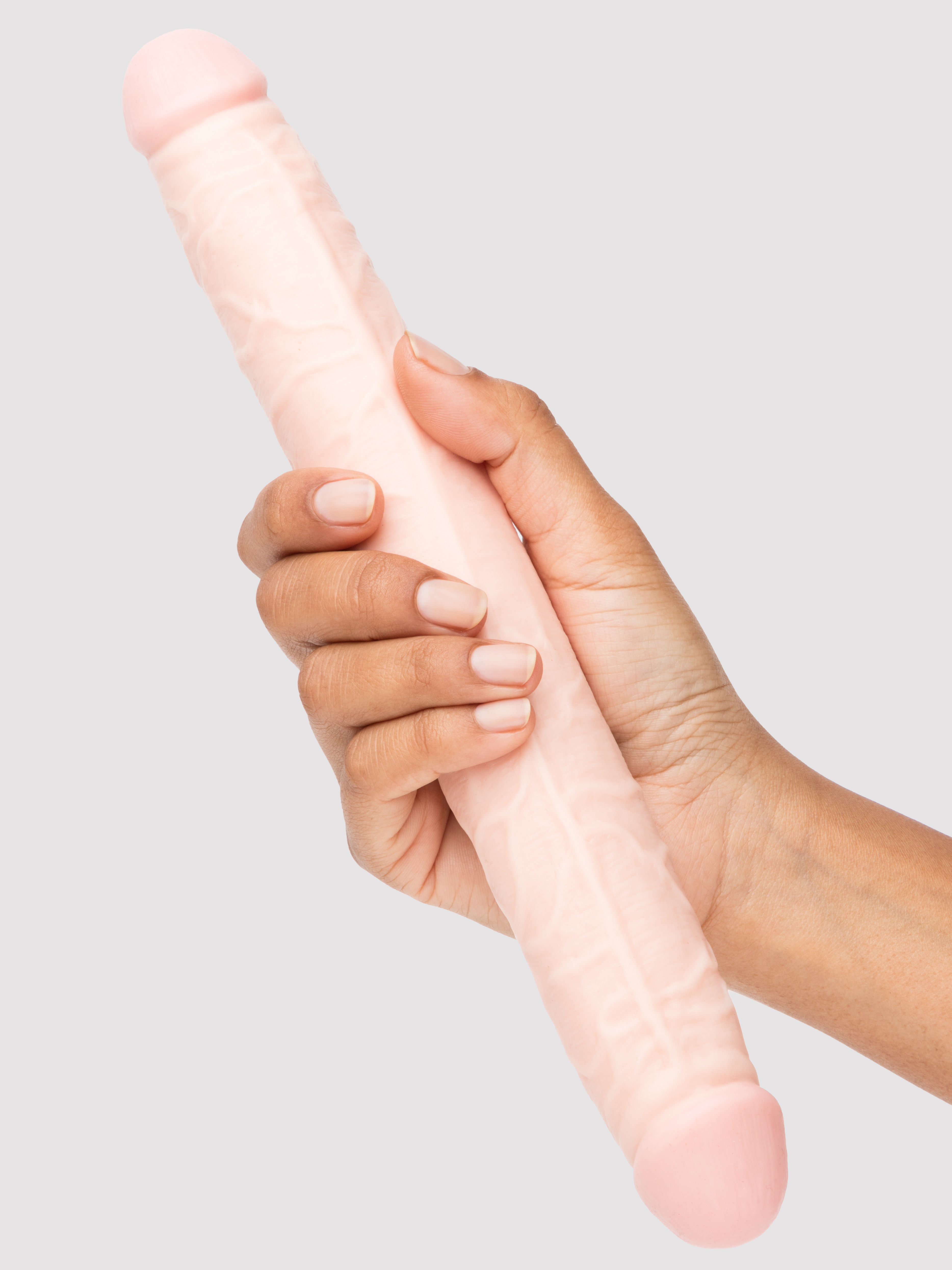 Lifelike Lover Ultra Realistic Double-Ended Dildo 12 Inch, Flesh Pink, hi-res