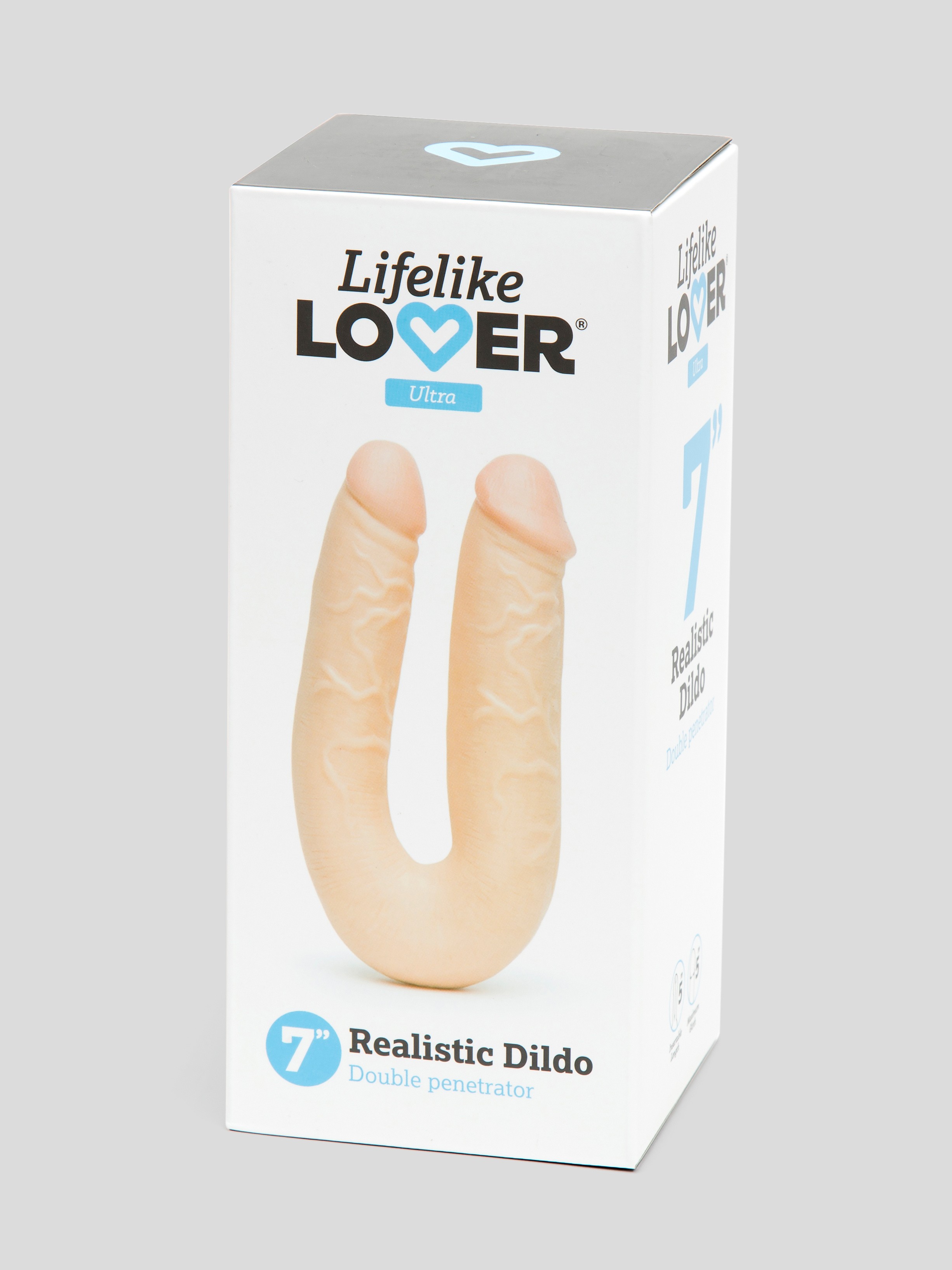 Lifelike Lover Ultra Realistic Girthy Double Penetrator Dildo 7 Inch, Flesh Pink, hi-res