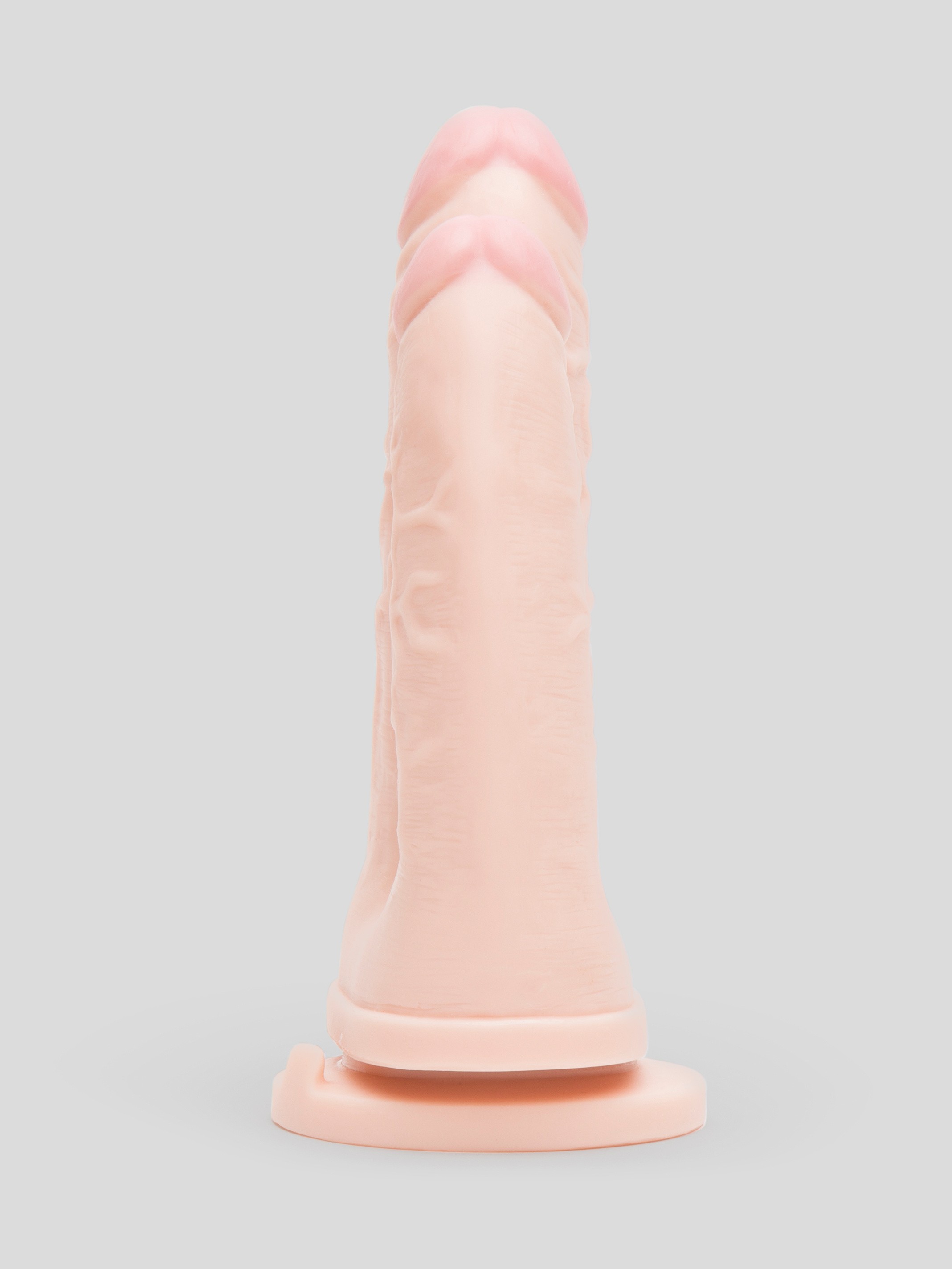Lifelike Lover Ultra Realistic Double Penetrator Suction Cup Dildo 6 Inch, Flesh Pink, hi-res