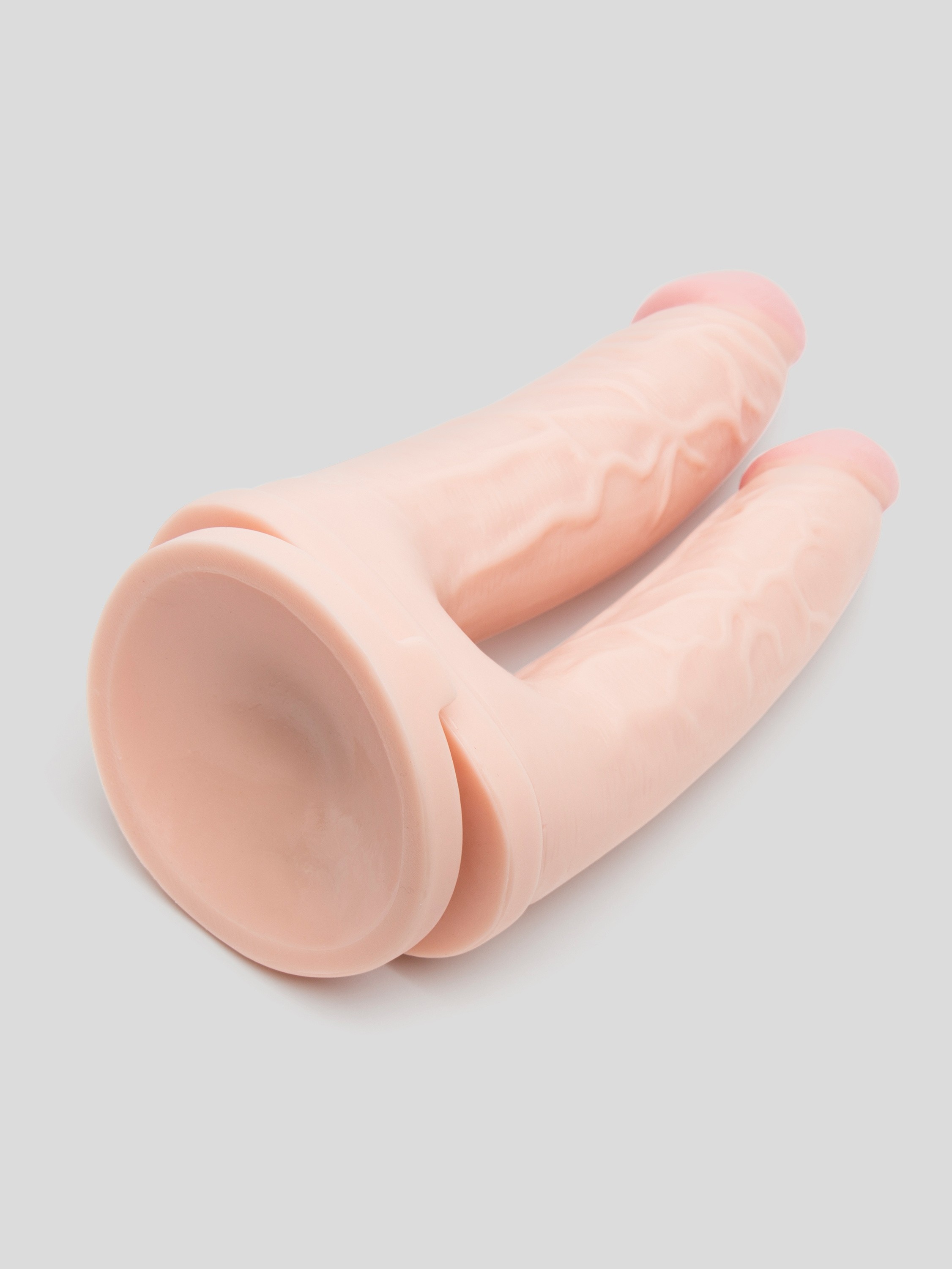 Lifelike Lover Ultra Realistic Double Penetrator Suction Cup Dildo 6 Inch, Flesh Pink, hi-res