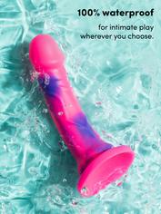 Lifelike Lover Luxe Realistic Multicoloured Silicone Dildo 7 Inch, Pink, hi-res