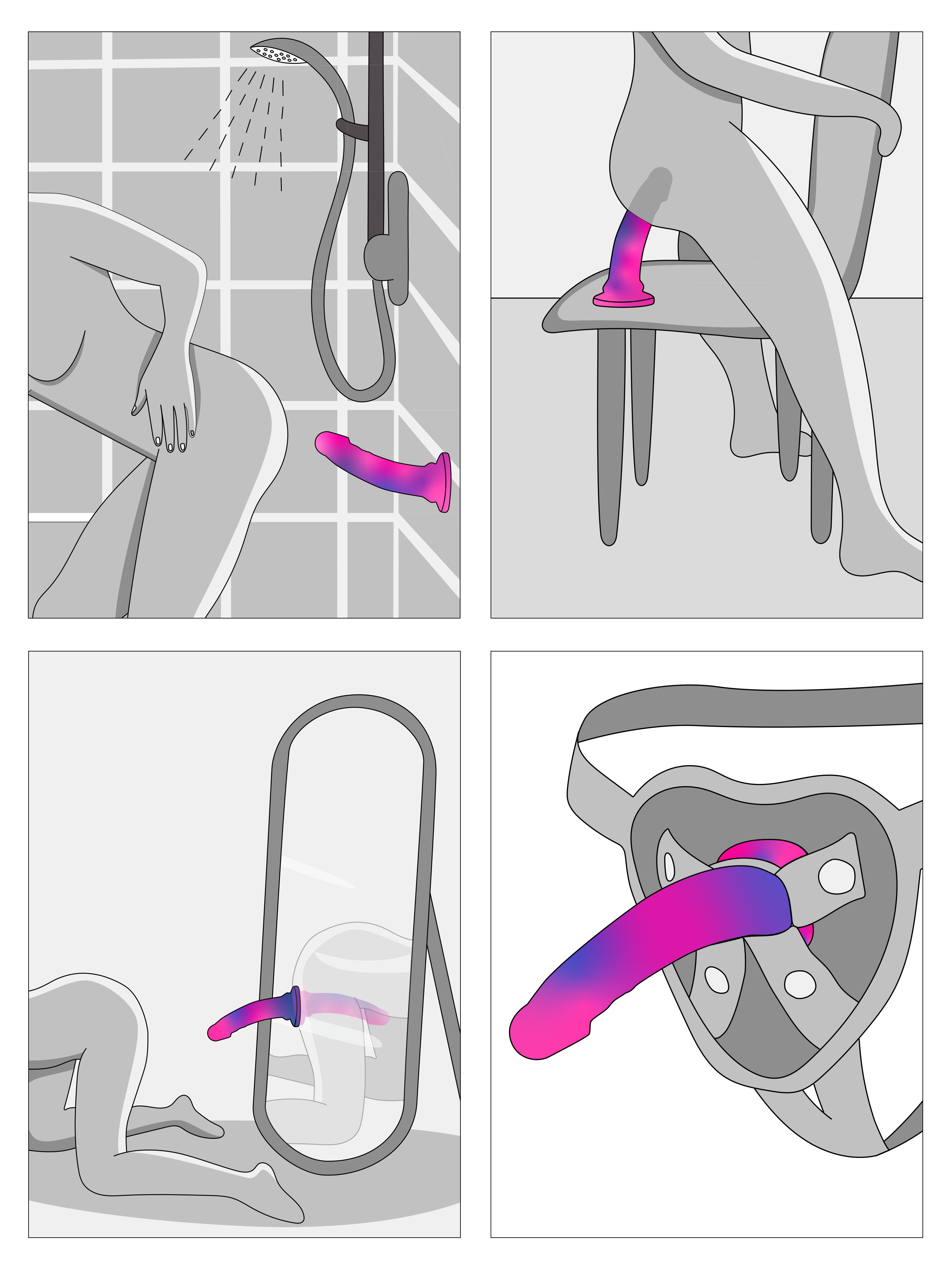 Lifelike Lover Luxe Realistic Multicoloured Silicone Dildo 7 Inch, Pink, hi-res