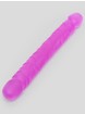 BASICS Double-Ended Dildo 12 Inch, Purple, hi-res
