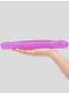 BASICS Double-Ended Dildo 12 Inch, Purple, hi-res