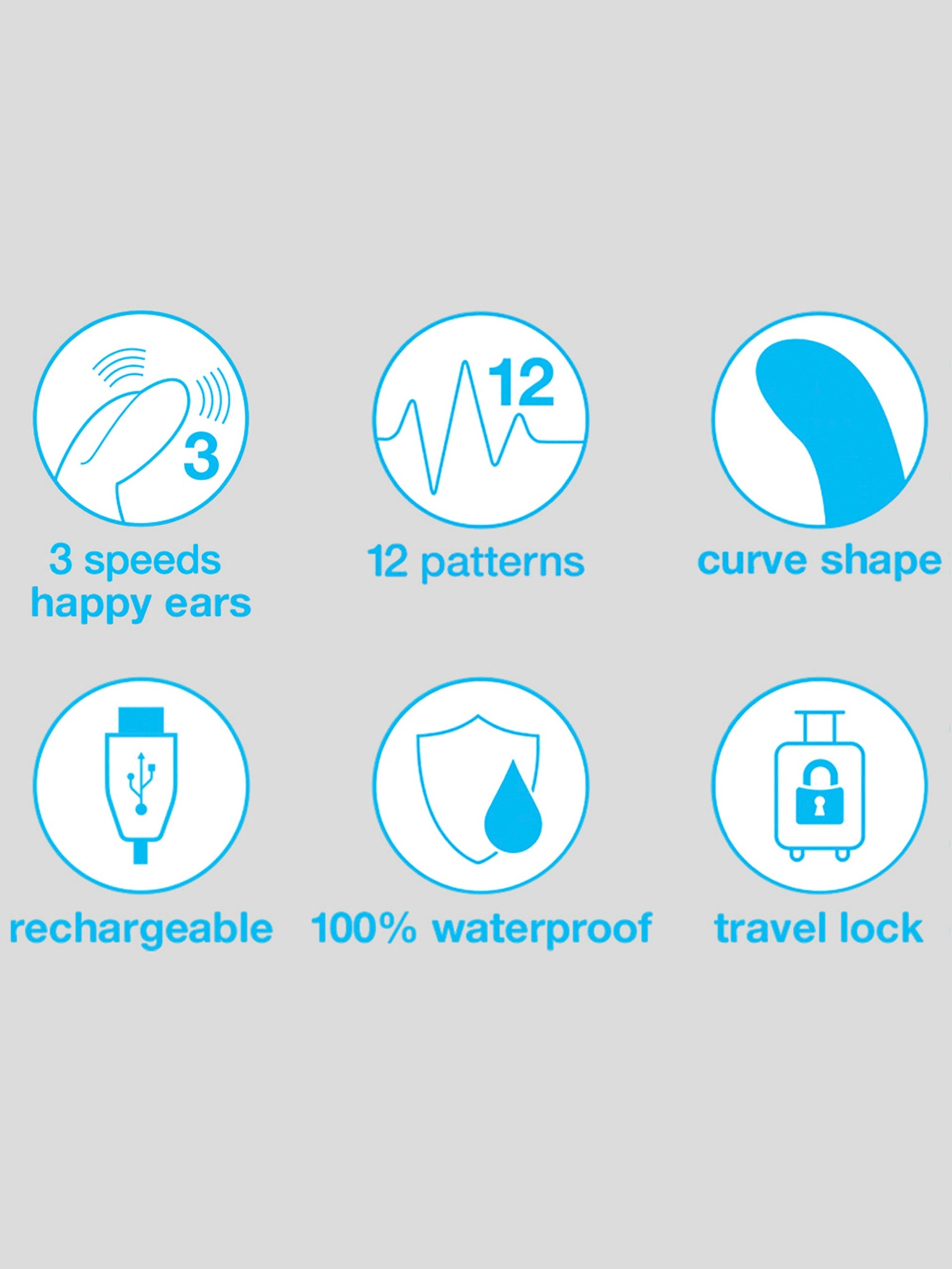 Happy Rabbit Curve Rechargeable Rabbit Vibrator, Purple, hi-res