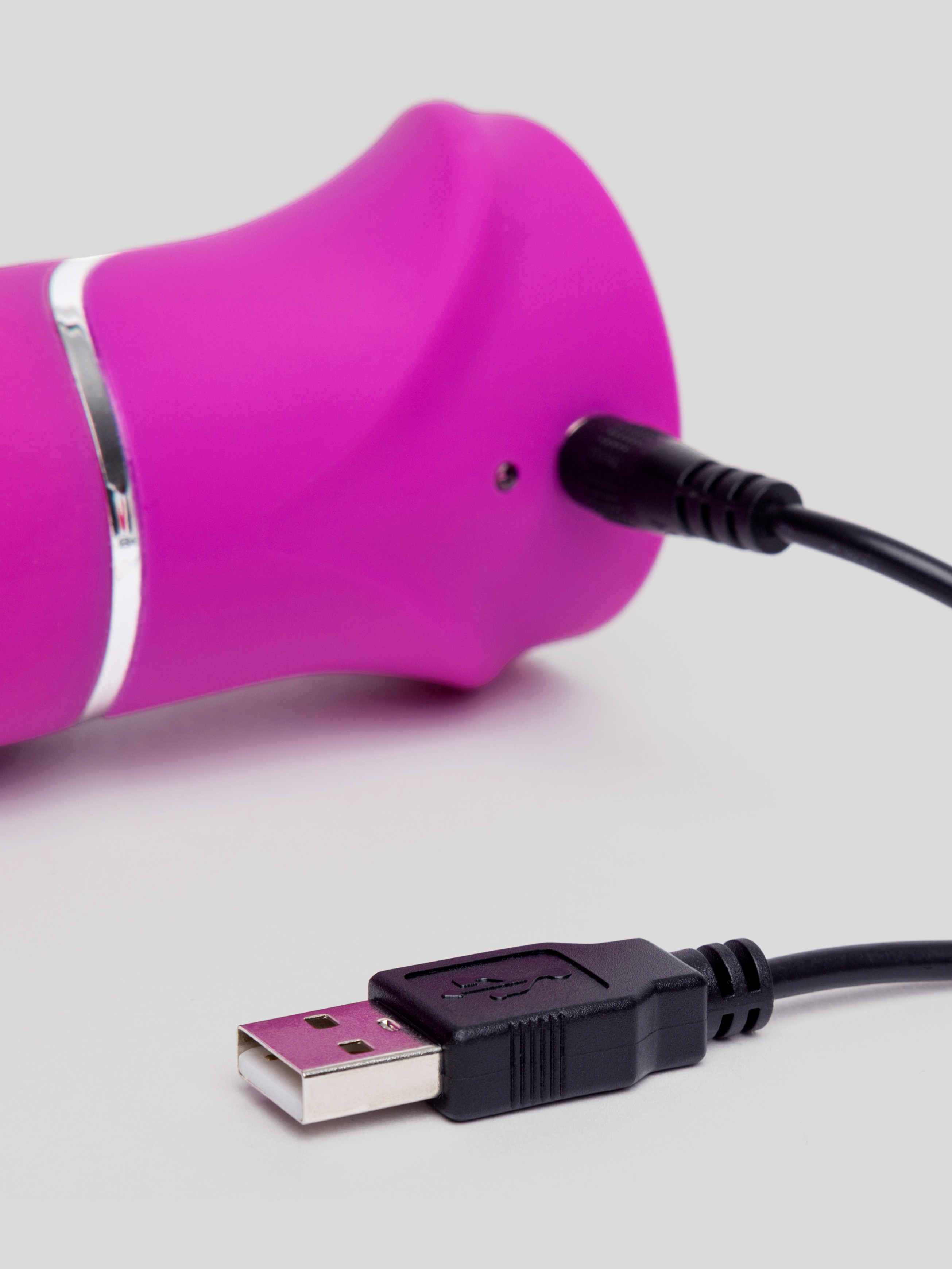 Happy Rabbit Beaded G-Spot Rechargeable Rabbit Vibrator, Purple, hi-res