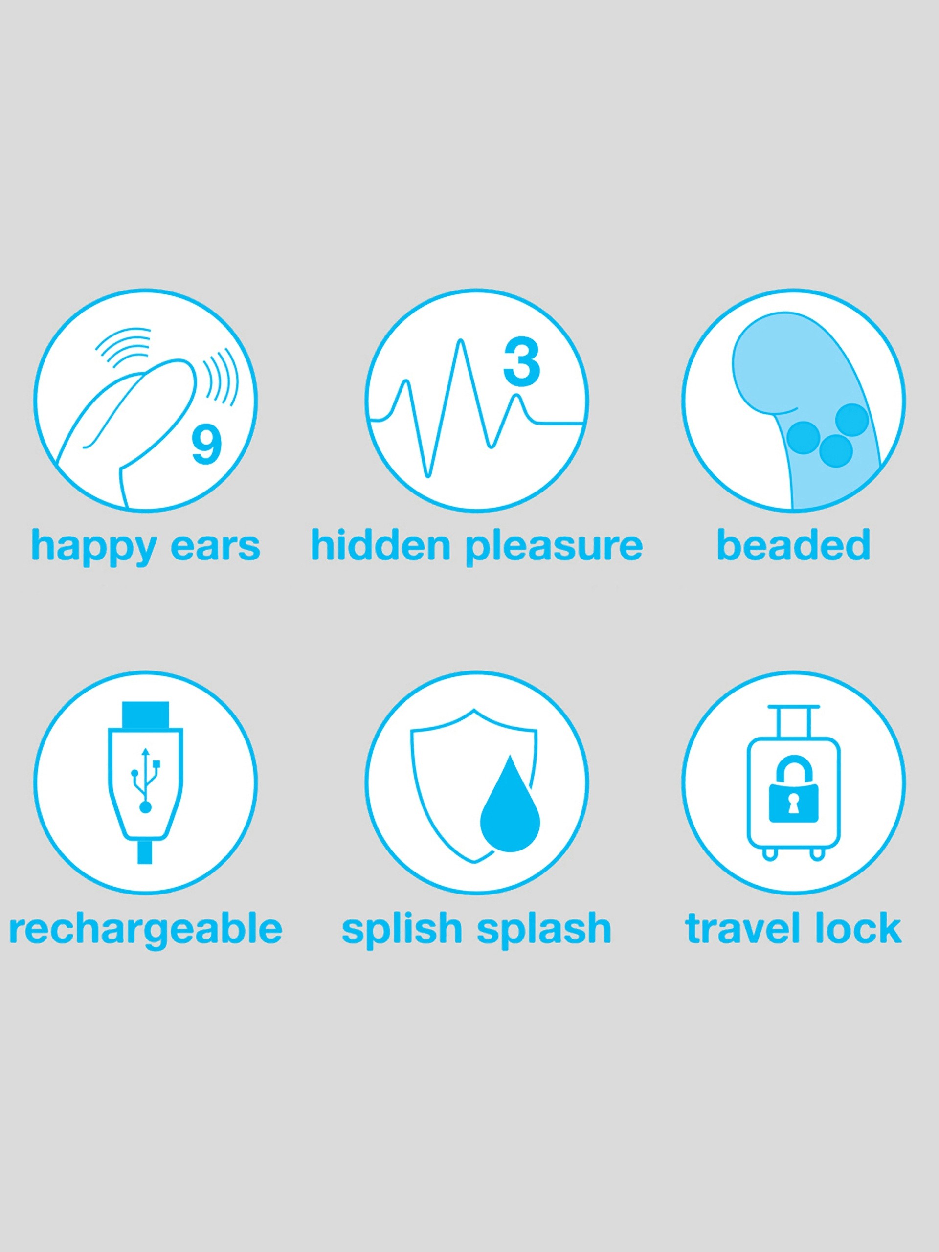 Happy Rabbit Beaded G-Spot Rechargeable Rabbit Vibrator, Purple, hi-res