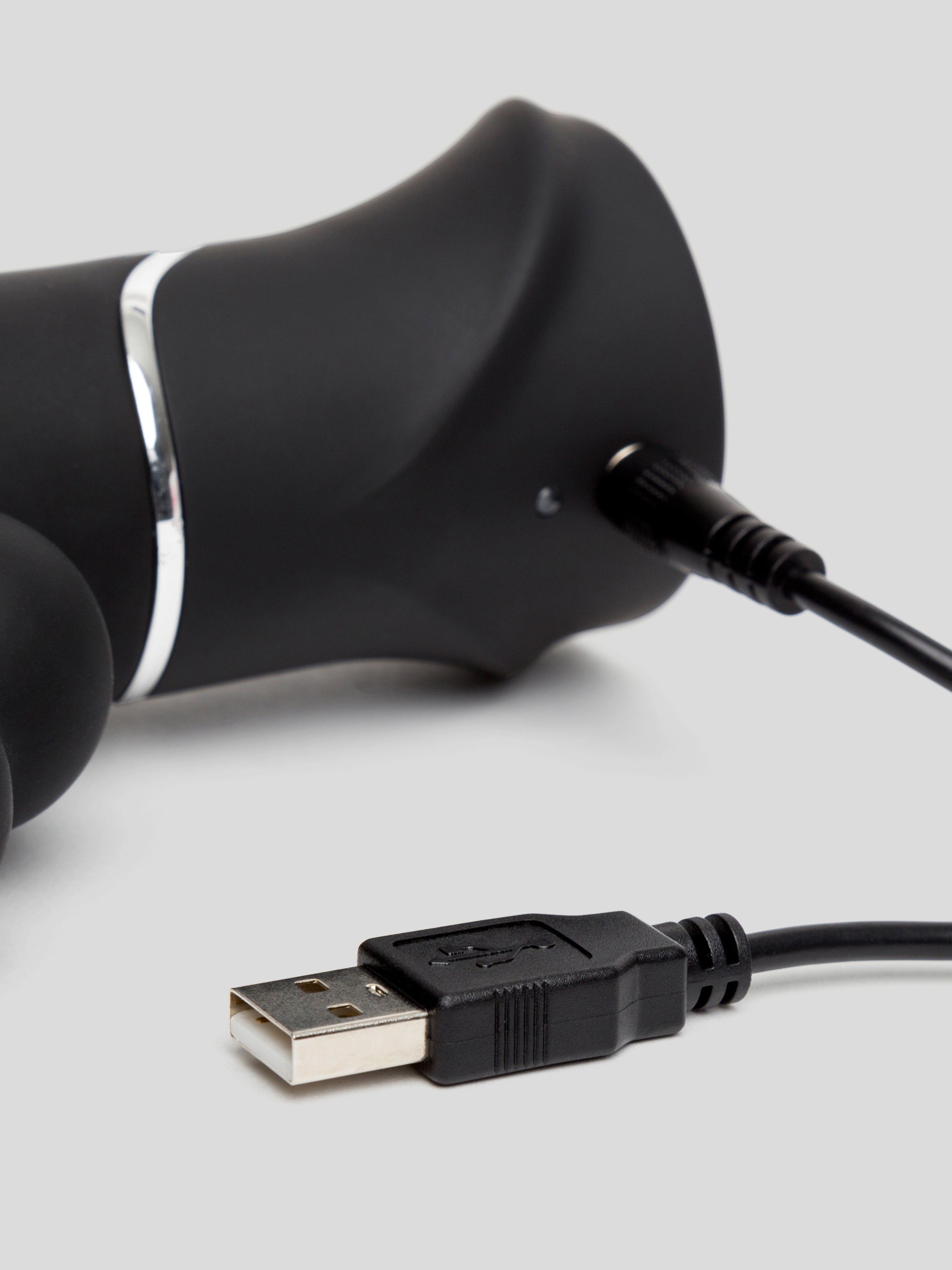 Happy Rabbit Triple Curve Rechargeable Rabbit Vibrator, Black, hi-res