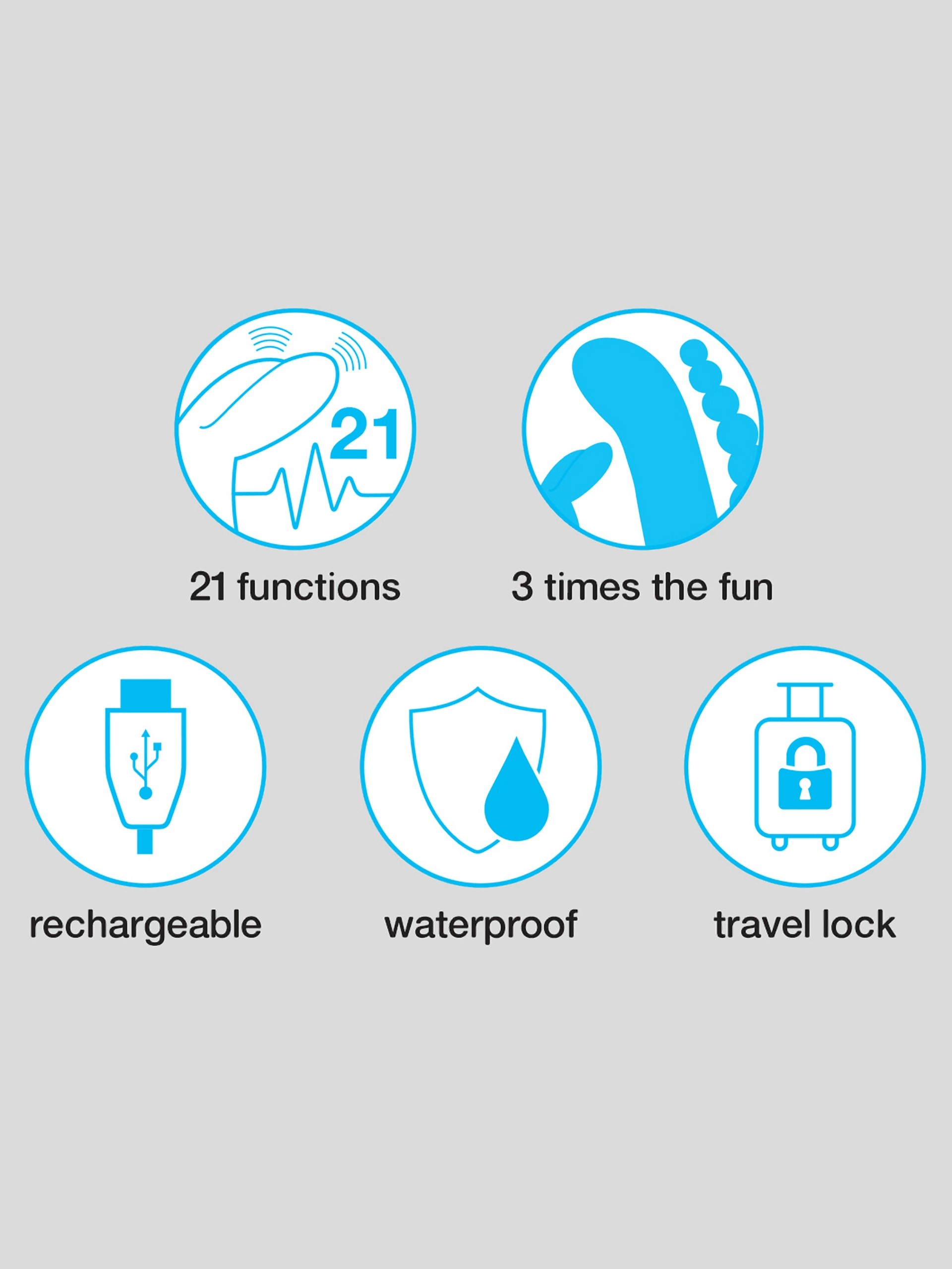 Happy Rabbit Triple Curve Rechargeable Rabbit Vibrator, Black, hi-res